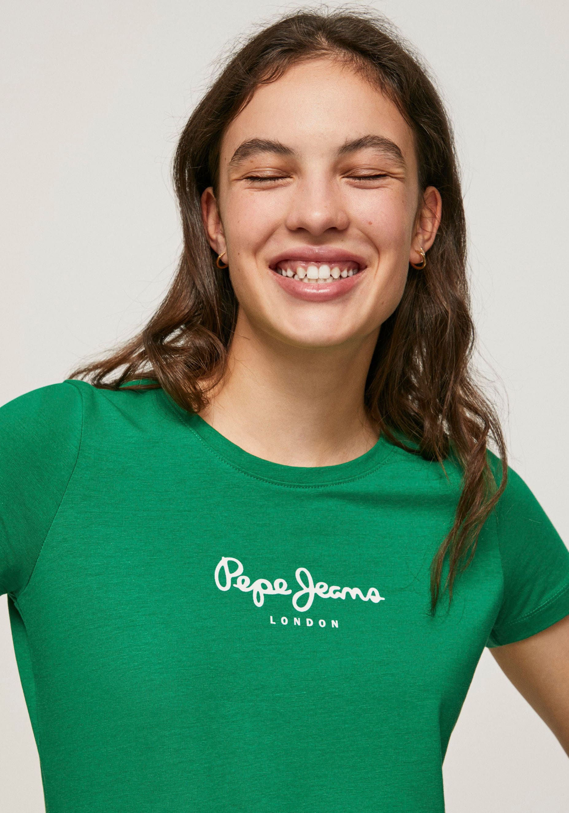 Pepe Jeans T-Shirt »NEW VIRGINIA«, mit Logo-Print bei ♕