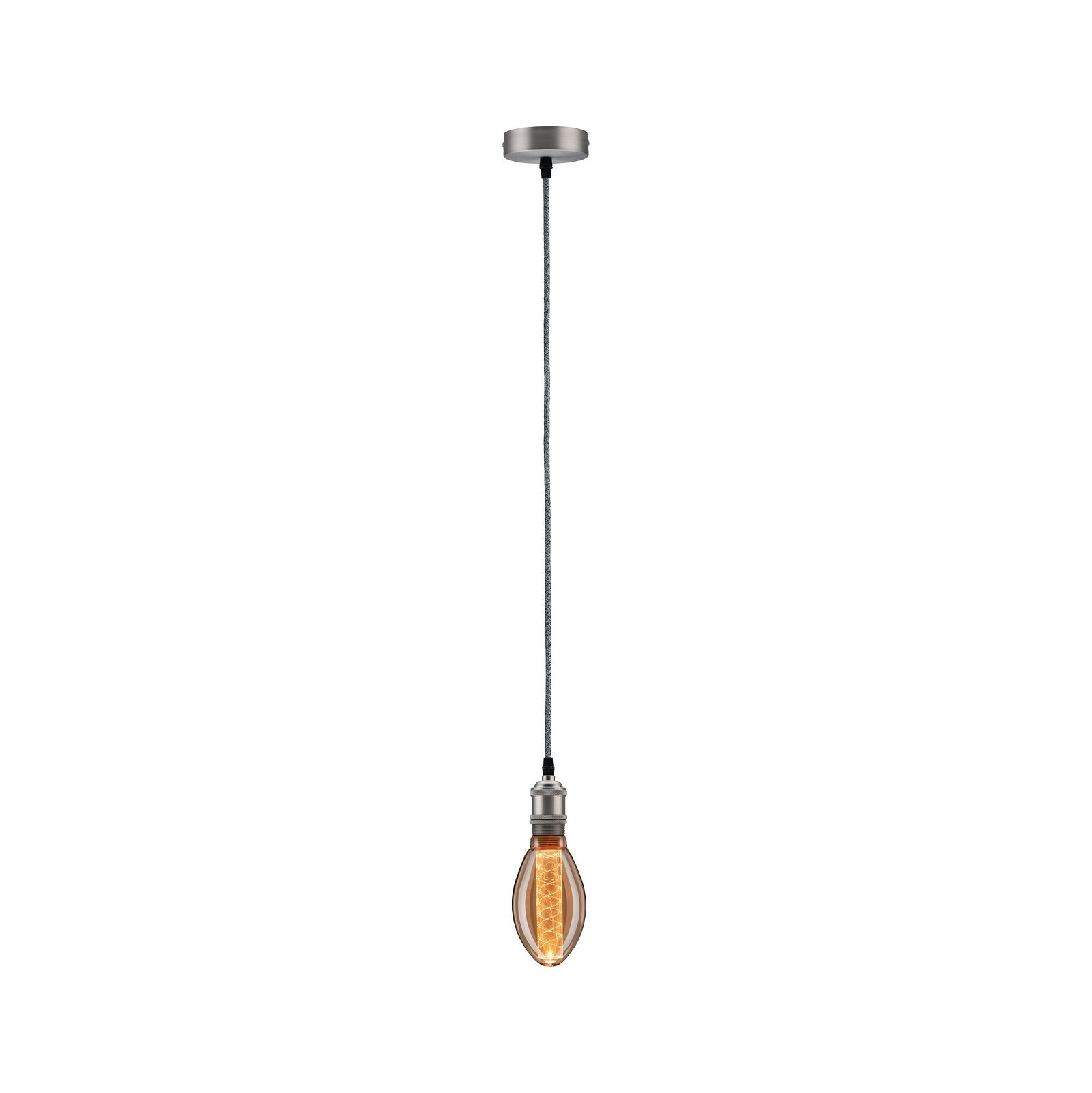 Paulmann Pendelleuchte »Neordic Eldar max. 1x60W Nickel gebürstet 230V Metall«, 1 flammig, Leuchtmittel E27 | ohne Leuchtmittel, E27