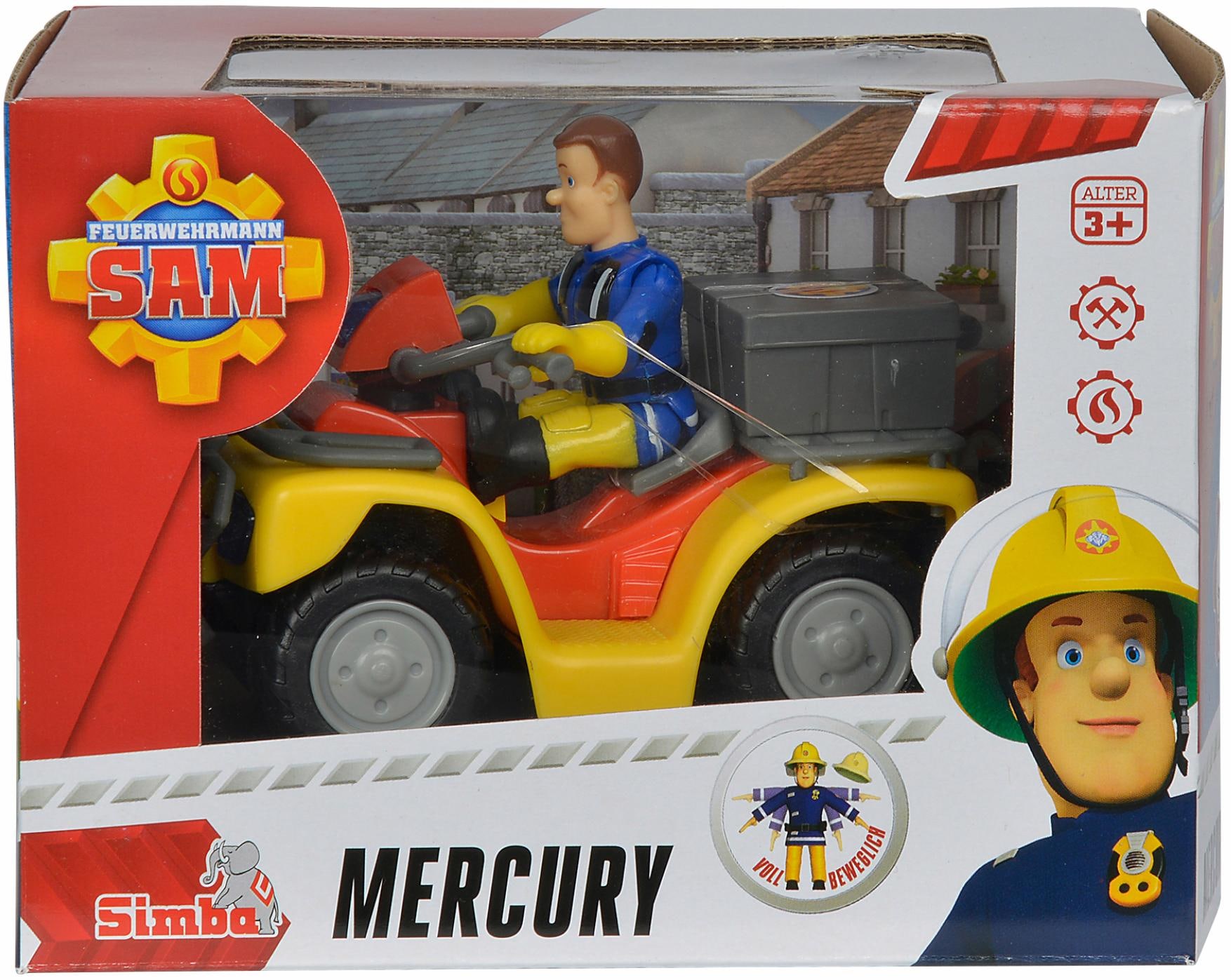 SIMBA Spielzeug-Auto »Feuerwehrmann Sam, Quad Mercury mit Figur«