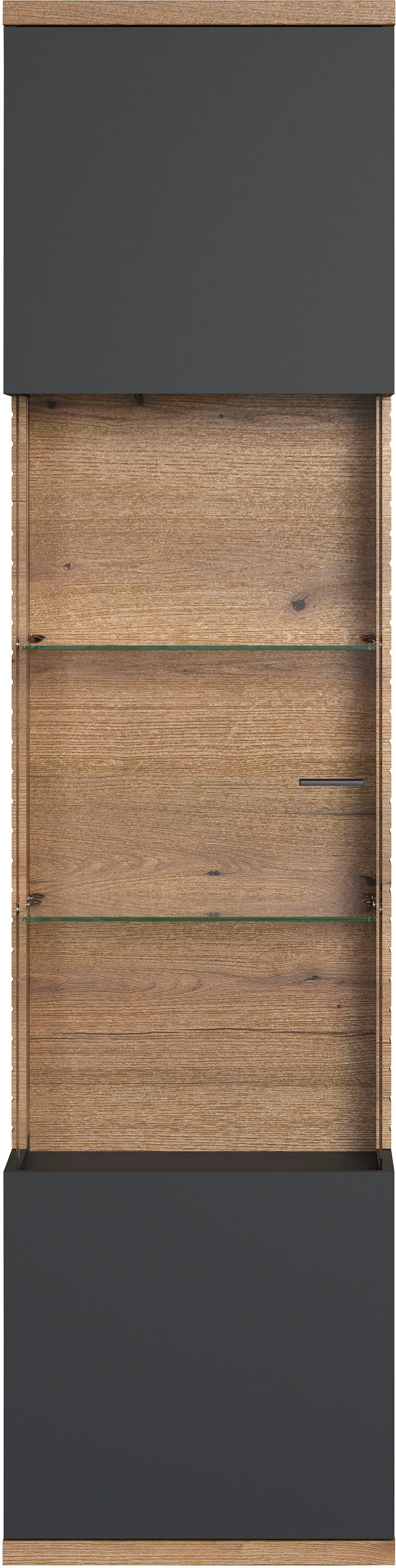 INOSIGN Vitrine »Galway« Wohnzimmervitrine in Rillenoptik und großzügiger Präsentationfläche