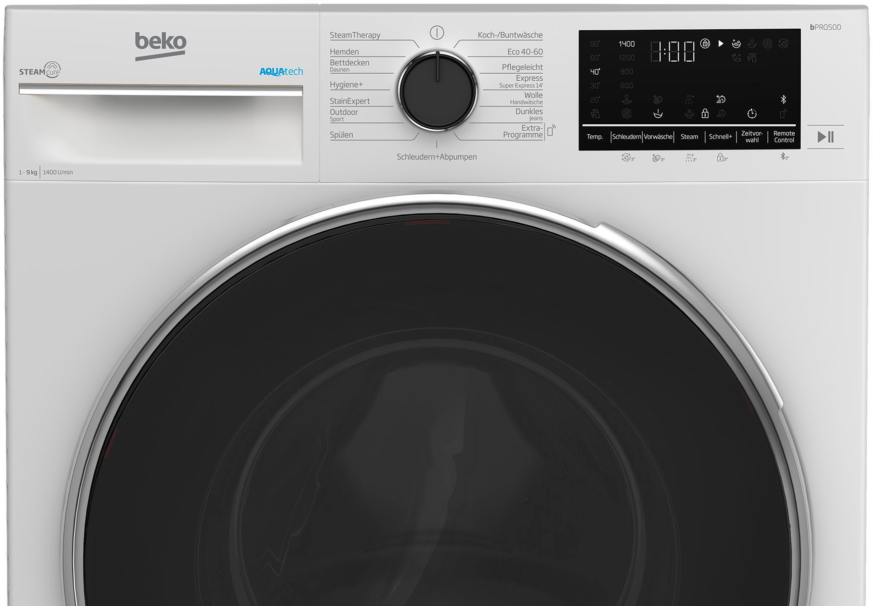 BEKO Waschmaschine »B5WFT594138W«, 9 kg, 1400 U/min