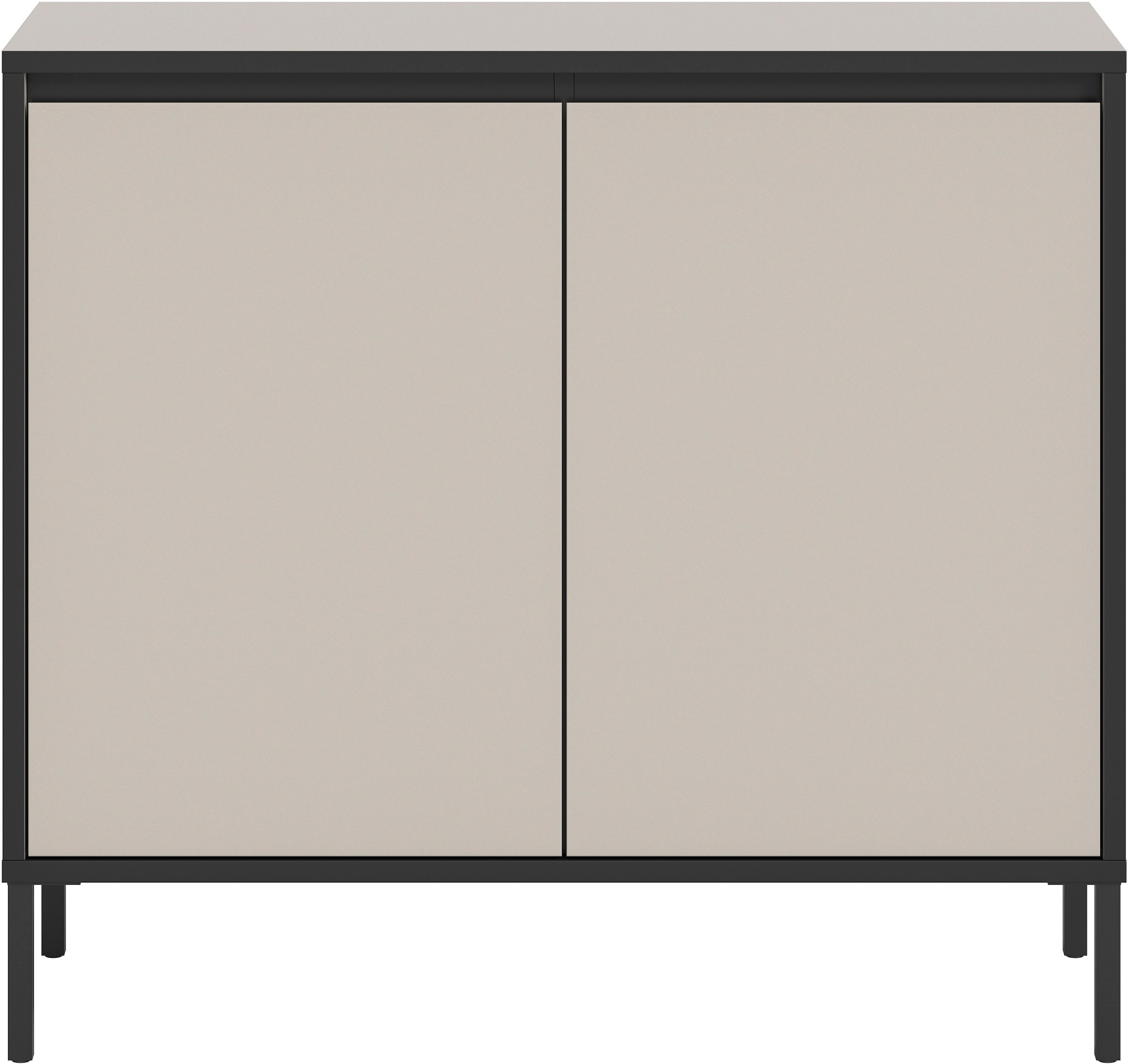 Home affaire Kommode »NORT, Höhe: 92 cm, mit Metall Stabfuß, 2 Türen, 2 Einlegeböden« Anrichte, Sideboard, Schrank, Board, Highboard