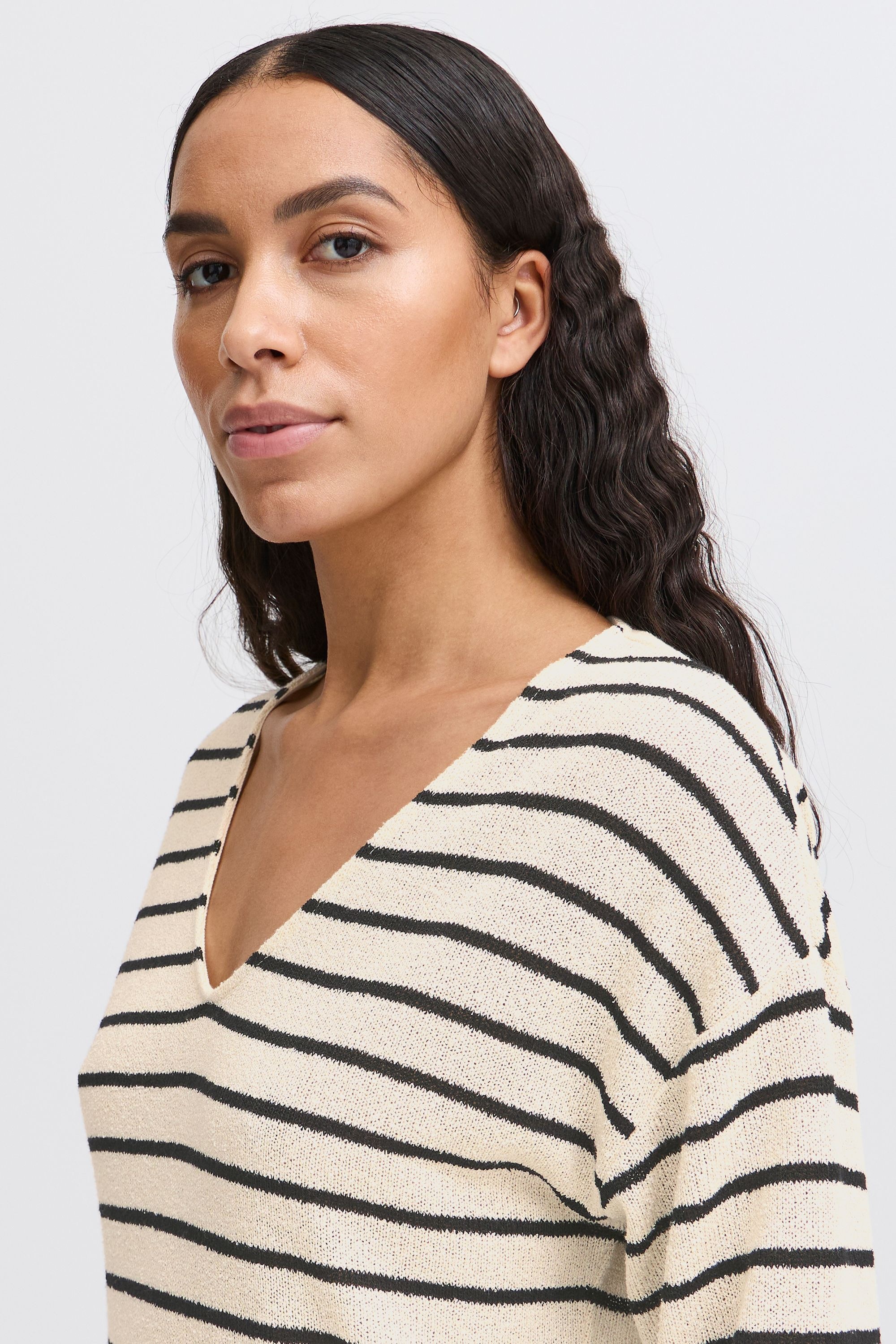 b.young Rundhalspullover »Sweatshirt BYSIF STRIPE«