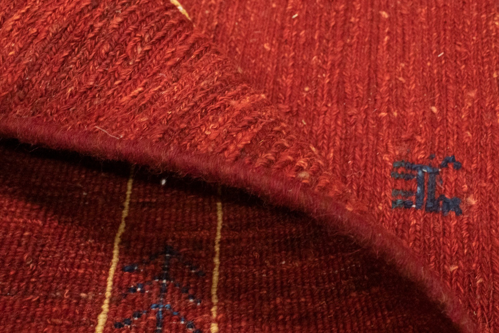 morgenland Wollteppich »Gabbeh Teppich handgeknüpft rot«, handgeknüpft rechteckig