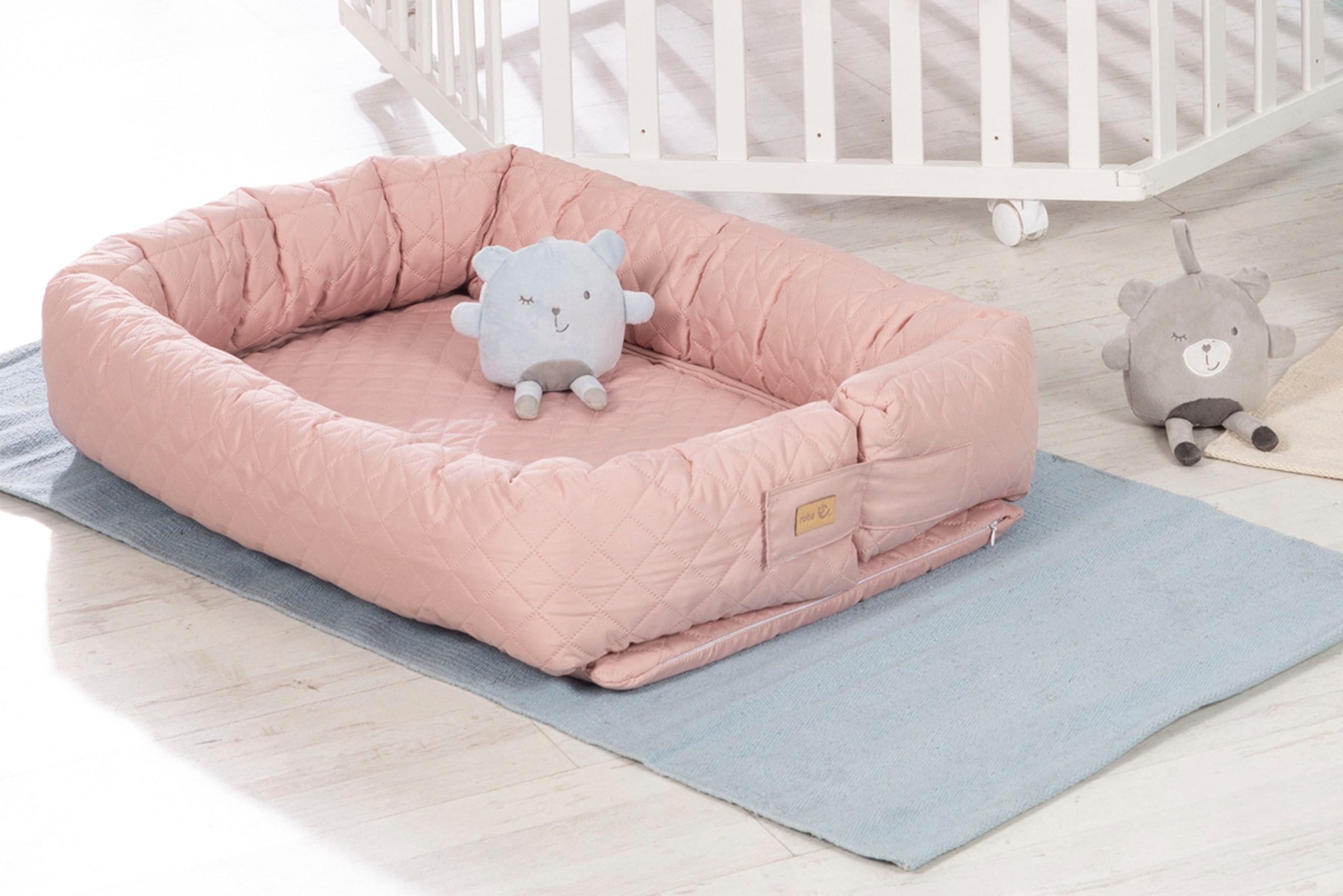 roba® Kuschelnest »Babylounge, Style, rose/mauve« 3in1