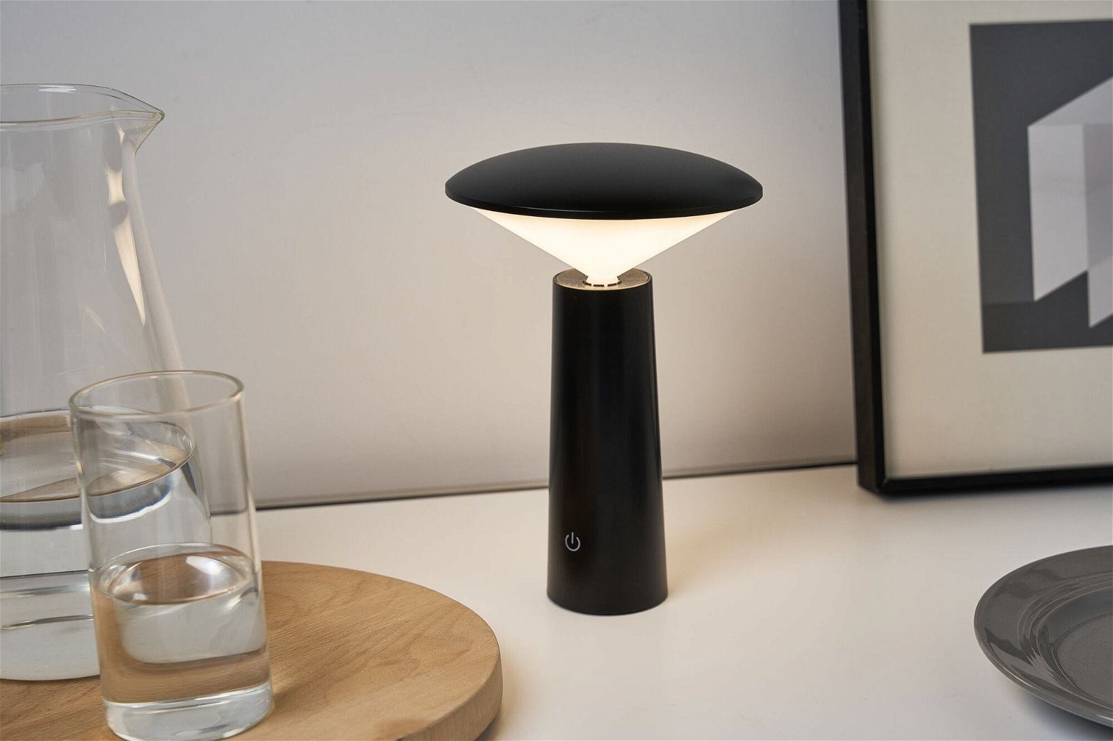 Pauleen LED Tischleuchte »Adorable Shine Mobile schwarz 3W 5V«, 1 flammig, WhiteSwitch, dimmbar, USB-charger