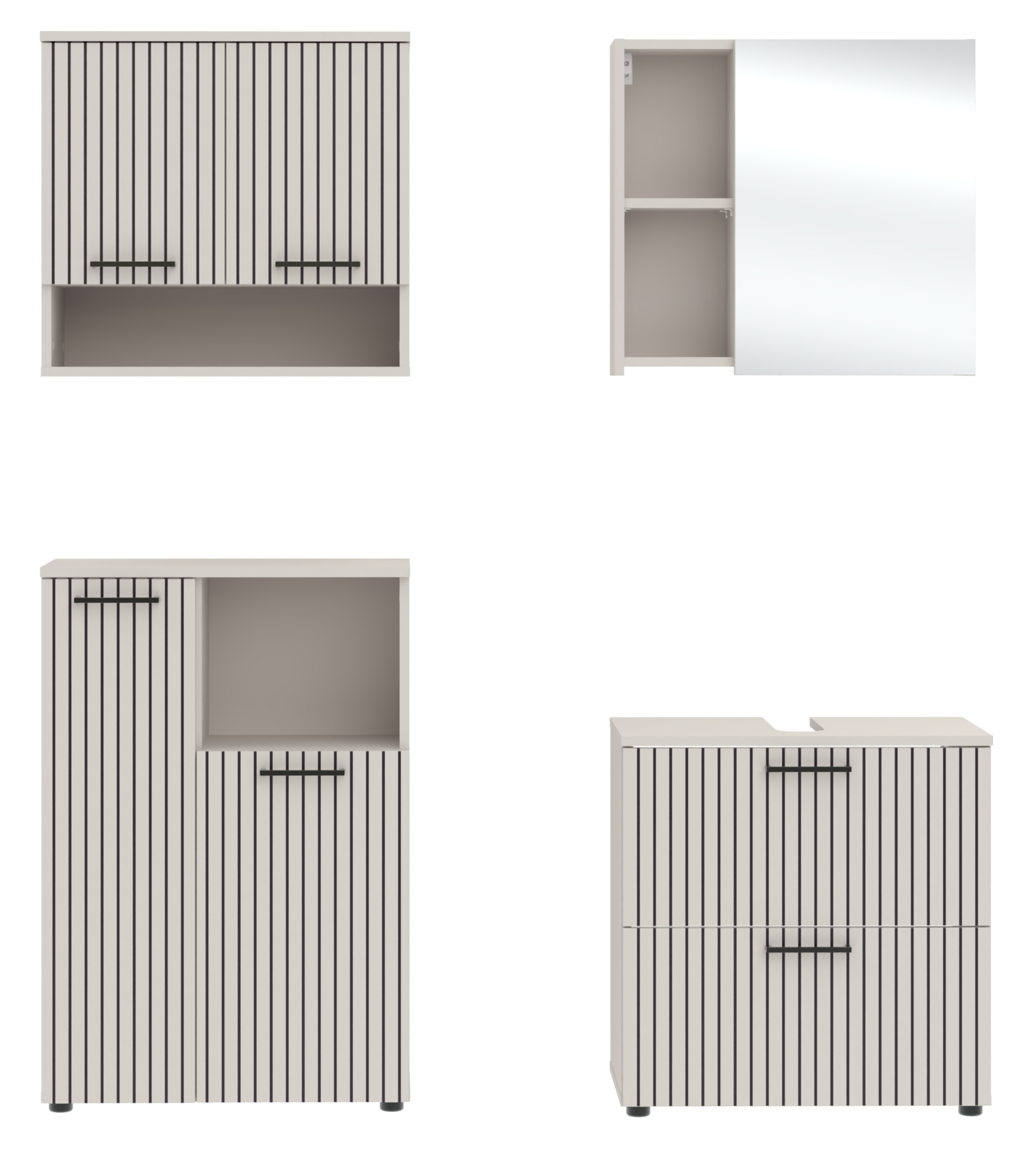 RESPEKTA Badezimmer-Set »Tilda« 4 Stk. tlg.