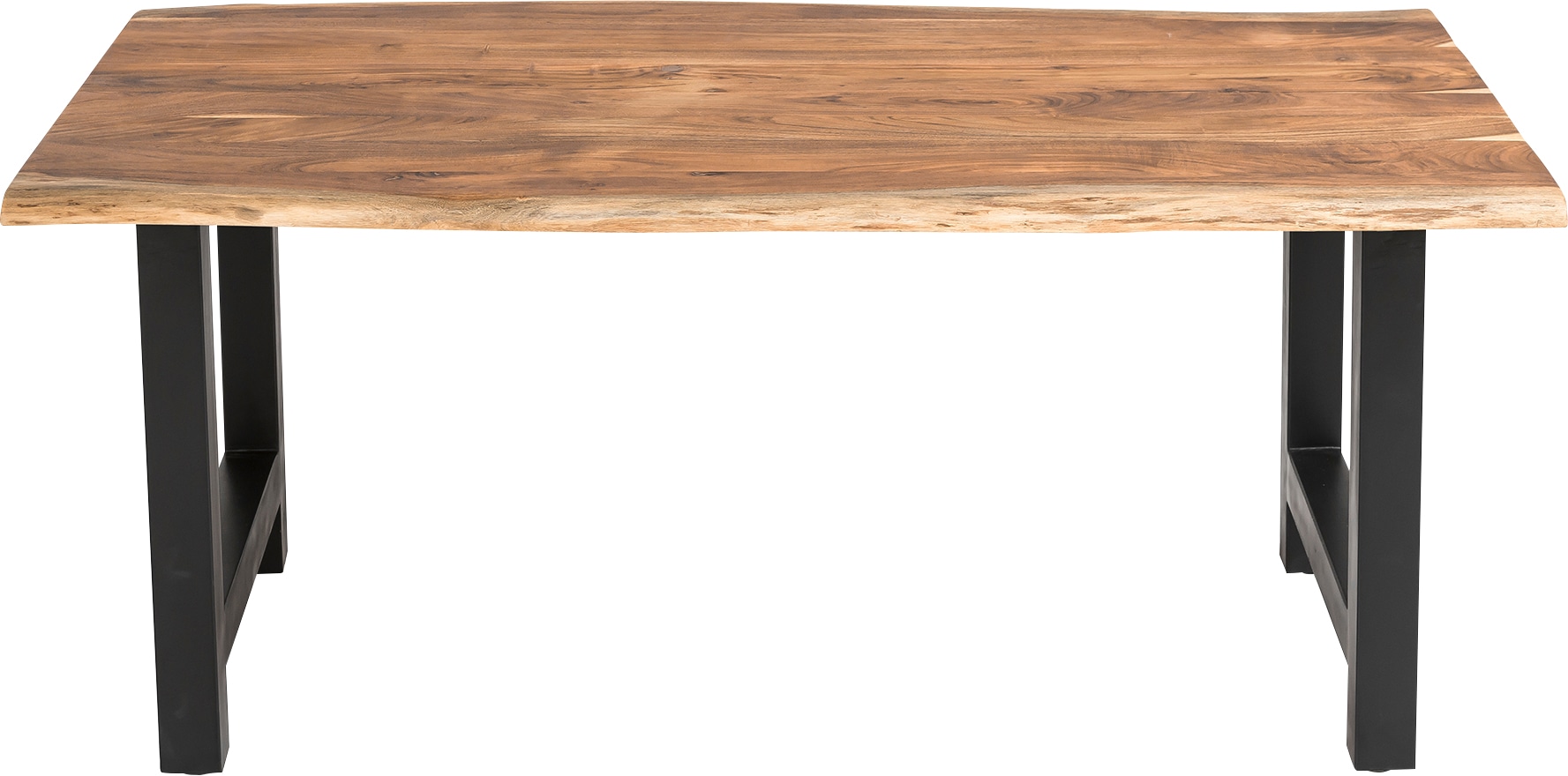 SalesFever Essgruppe »Esszimmerausstattung aus Holz und Metall«, (Set, 5 tlg.), Essgruppe im stilvollen Look mit 4 Stühlen
