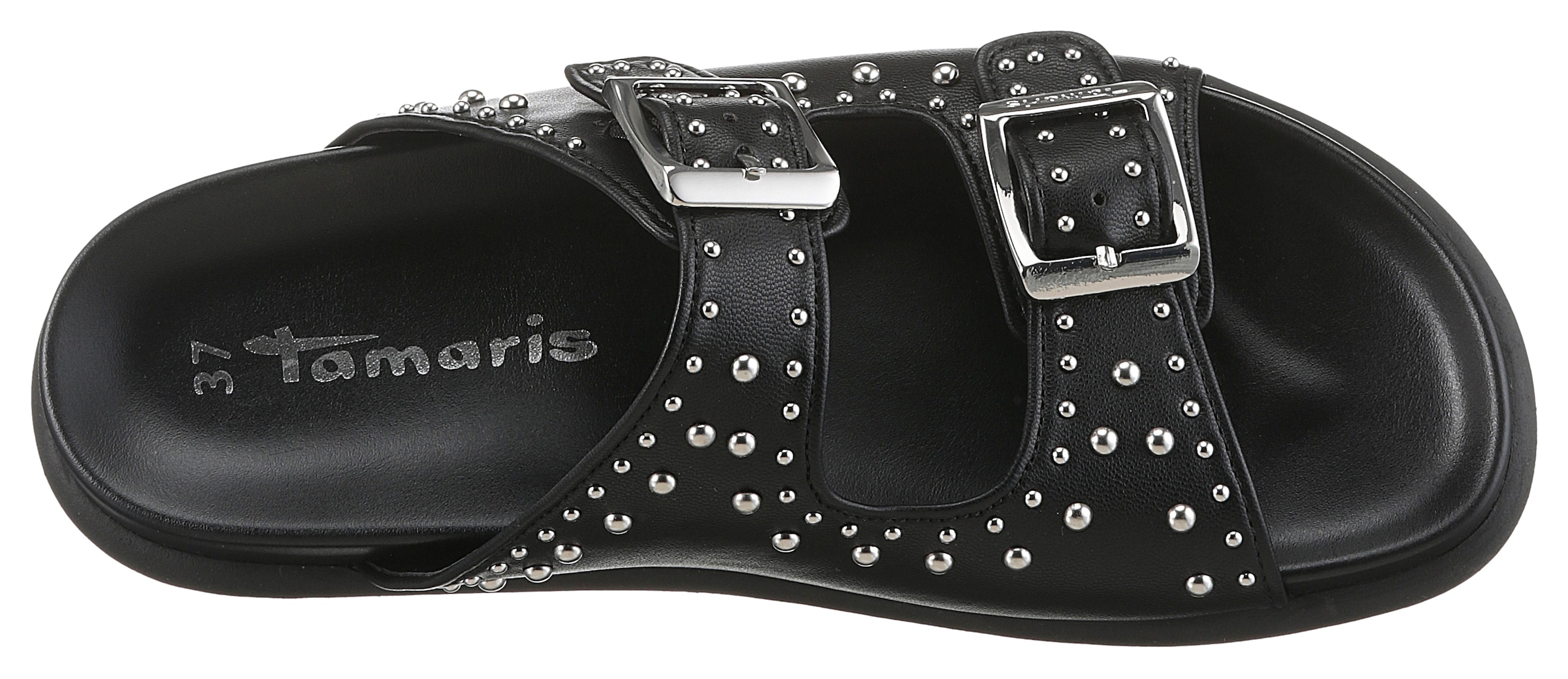 Tamaris Pantolette  , Plateau, Sommerschuh mit auffälligen Nieten besetzt