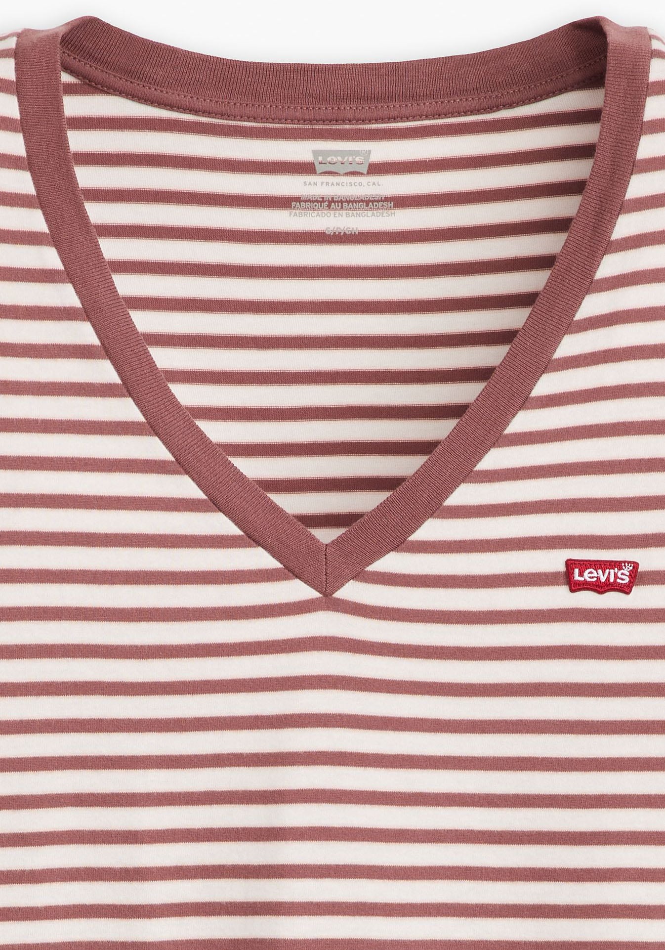 Levi's® V-Shirt »PERFECT VNECK«, mit Mini-Batwing-Logostickerei