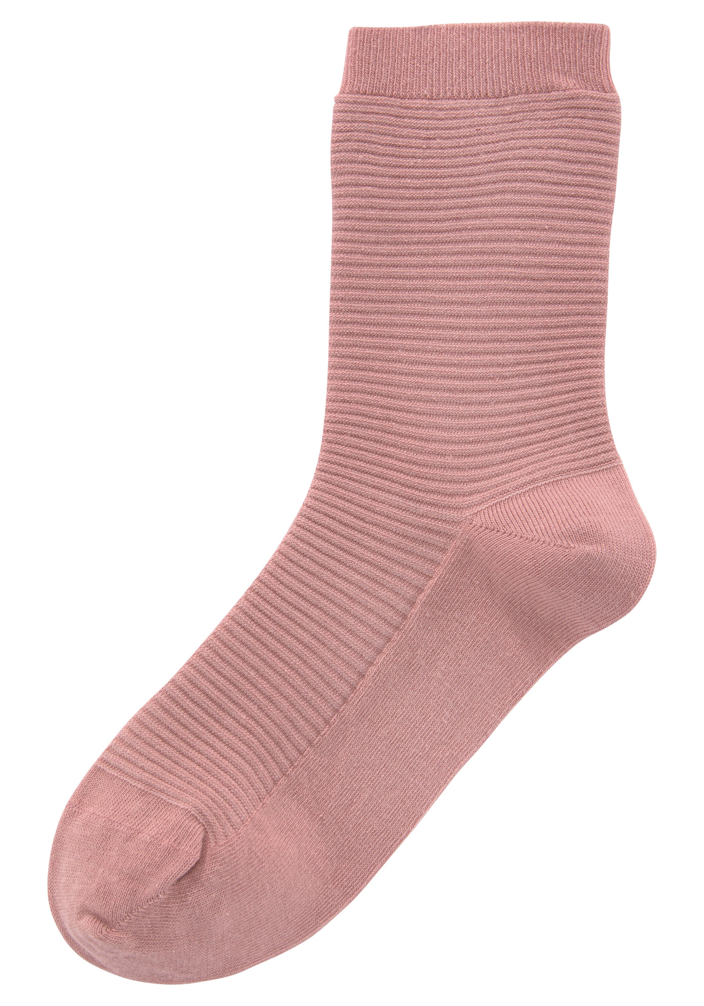 Bench. Basicsocken, (Packung, 6 Paar), in Rippstruktur
