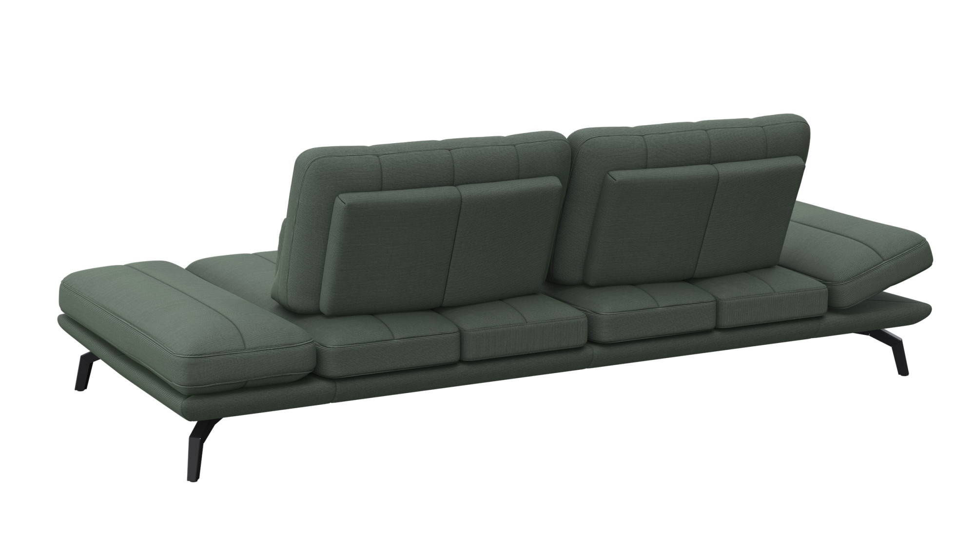 FLEXLUX 3-Sitzer »Tropea Funktionssofa, Designsofa, Relaxfunktion, TV-Couch,« mit Armteilverstellung sowie Sitztiefenverstellung, Breite 252 cm