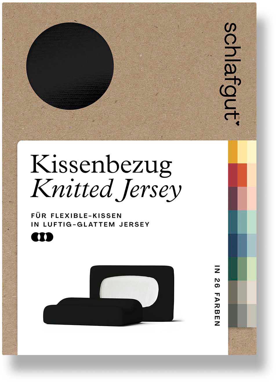 Schlafgut Kissenbezug »Pure flexibler Kissenbezug für Nackenstützkissen«, (1 St.), Bio-Baumwolle mit Elasthan, mit Gummizug, bügelfrei