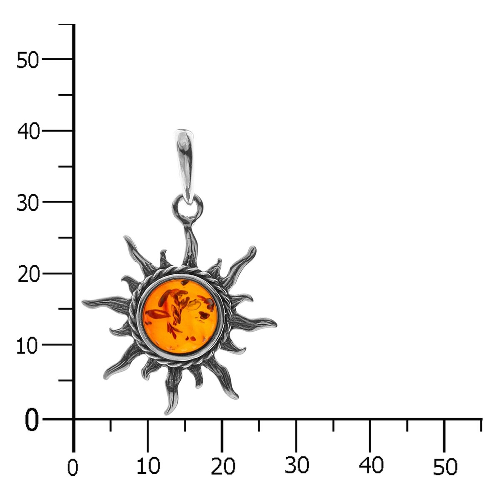 OSTSEE-SCHMUCK Kettenanhänger »Ostsee-Schmuck Anhänger Sonne 26 mm Anhänger Sonne 26 mm« 1 Stk. tlg.