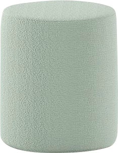 Vipack Polsterhocker »Moon, Hocker in rund, mit flauschigem Bouclé Stoff« B/H/T ca. 41x41,5x41cm, bis 80 kg belastbar,  als Sitzgelegenheit o. Nachttisch, 41 cm ∅ , Bouclé Stoff, in 4 Farben