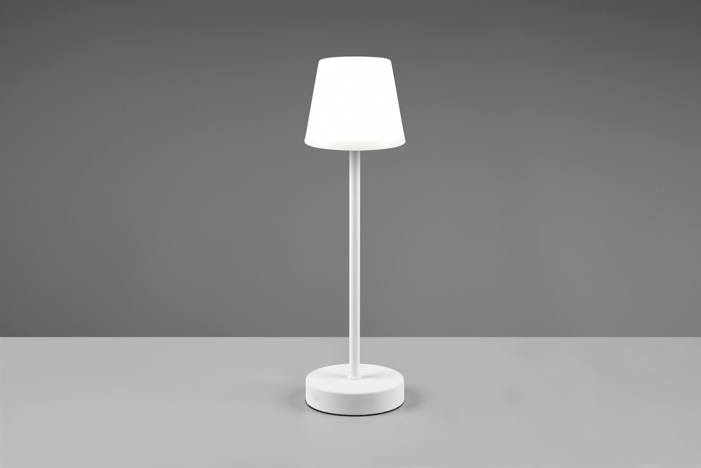 REALITY Leuchten LED Außen-Tischleuchte »Martinez«, 1 flammig, Leuchtmittel LED-Board | LED fest integriert, Touch Tischlampe dimmbar Lichtfarbe einstellbar, Akku, USB-C Anschluss