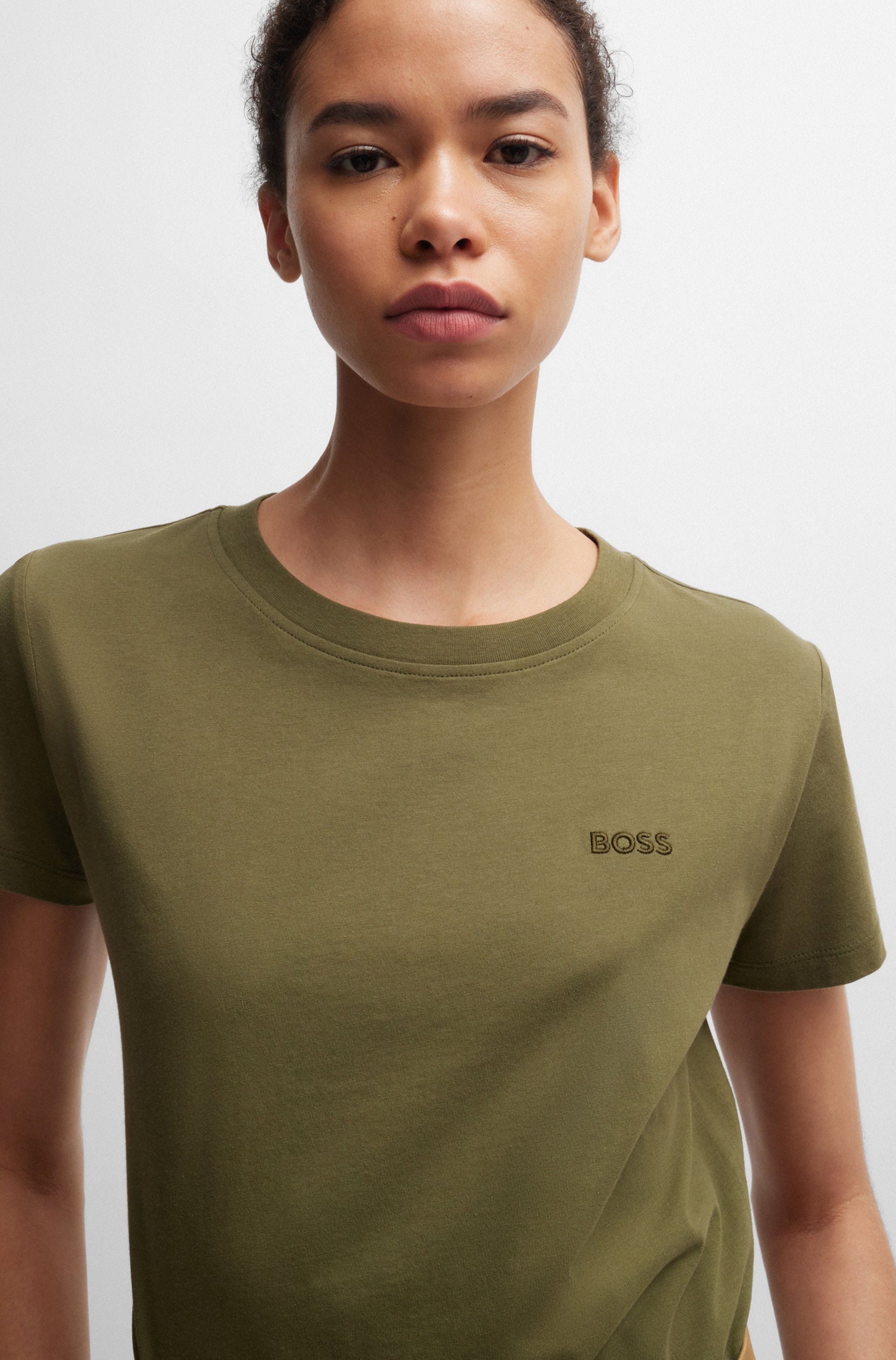 BOSS ORANGE T-Shirt »Esogo Premium Damenmode« mit Logo