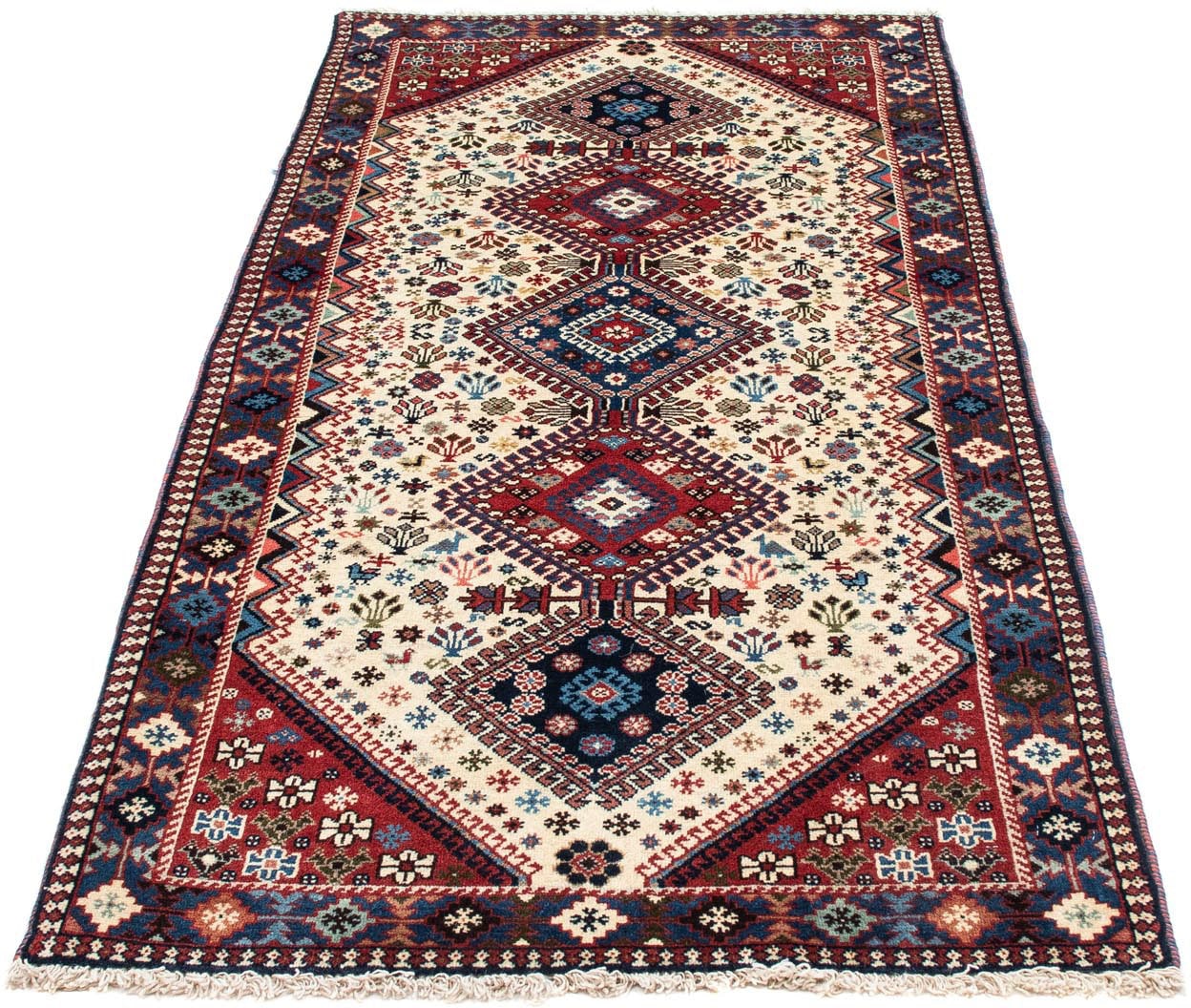 Hochflor-Läufer »Yalameh Felder Rosso chiaro 190 x 81 cm«, rechteckig, 10 mm Höhe,...