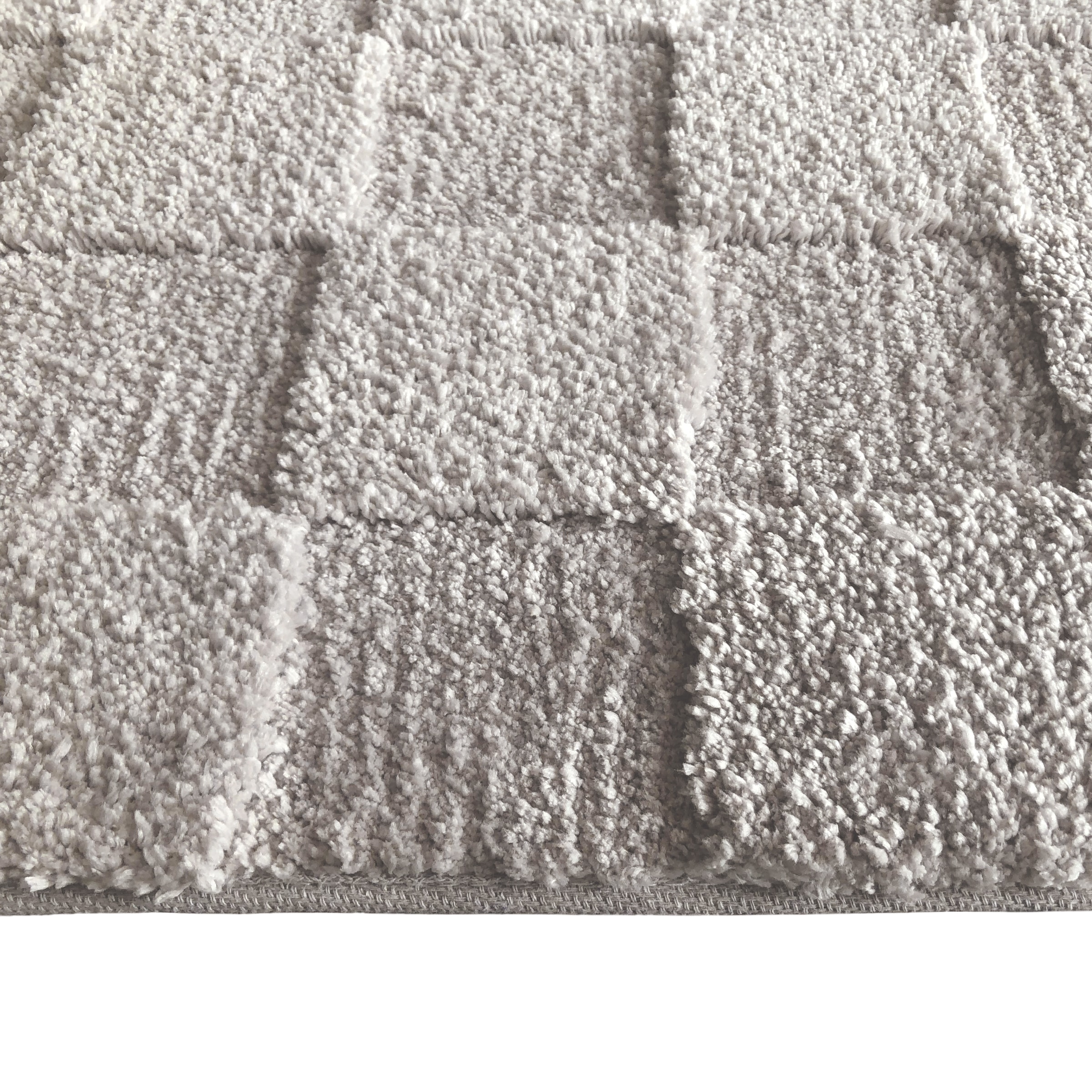LeGer Home by Lena Gercke Teppich »Esmé, Hochflor-Teppiche, weich, Boho«, rechteckig, 23 mm Höhe, Hoch-Tief-Struktur, Uni, Kästchen, Wohnzimmer, Schlafzimmer, Esszimmer
