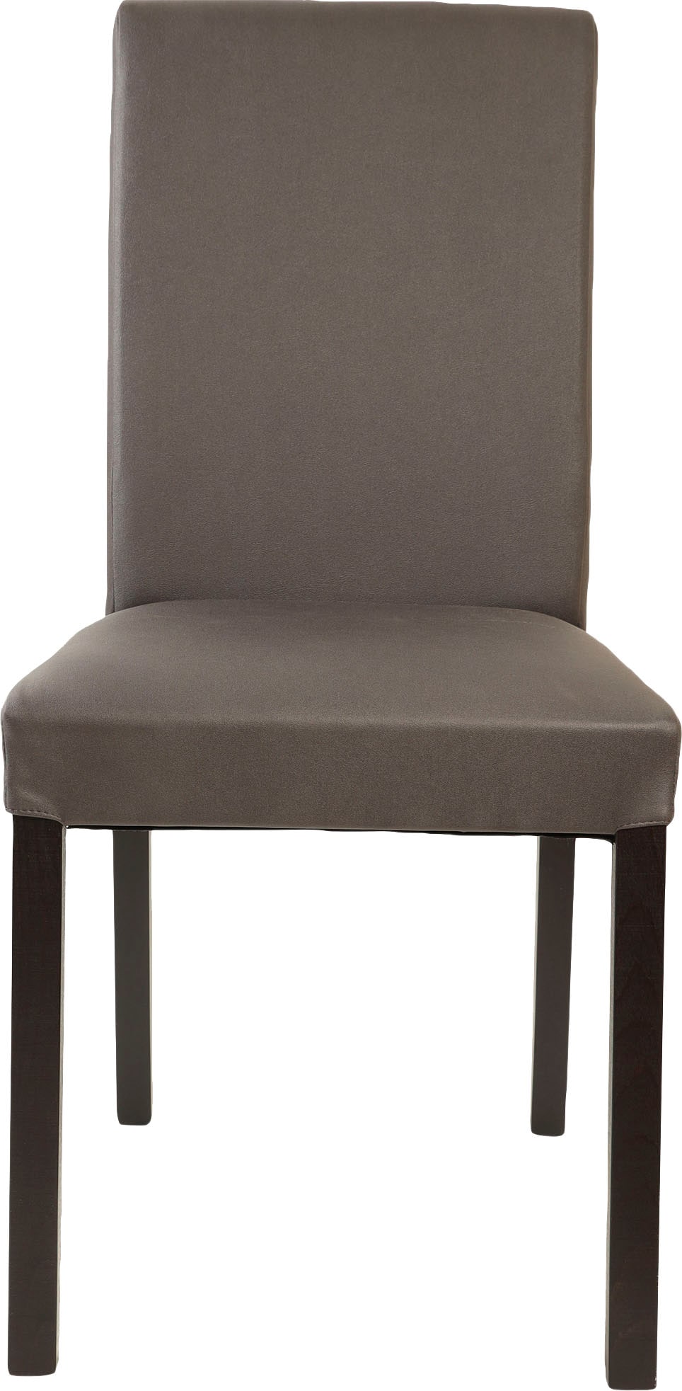 Home affaire 4-Fußstuhl »Nina«, (Set), 2 St., Microfaser, strapazierfähige Microfaser, Gestell Buche natur oder wenge lackiert