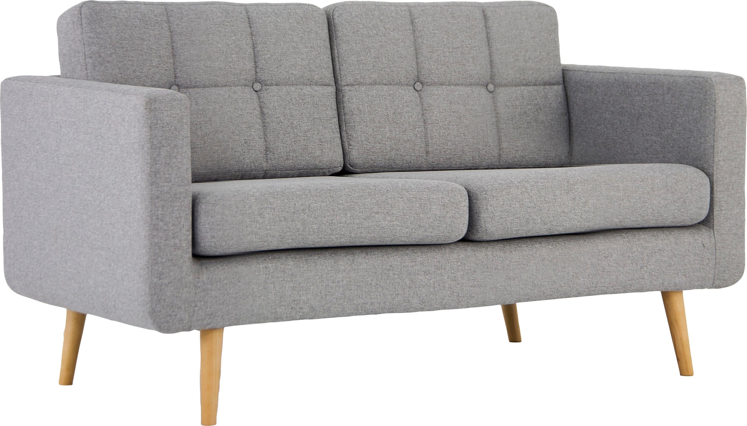 Home affaire 2-Sitzer »Brest«, mit Knopfheftung und Steppung im Rücken, geradliniges Design