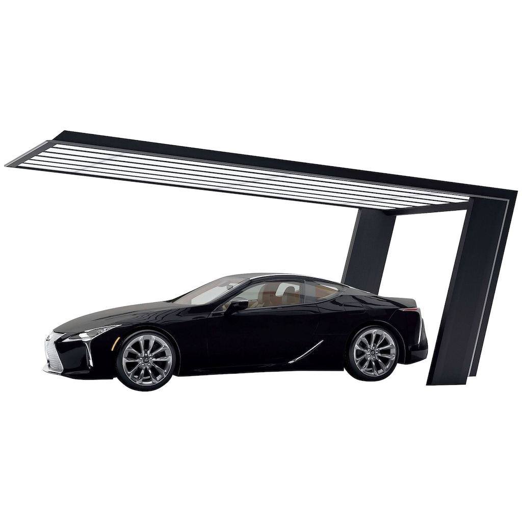 Ximax Einzelcarport »My-Port 7 Typ 3251 Typ 60 Standard-schwarz/silber«, Aluminium, 259 cm, schwarz-silber