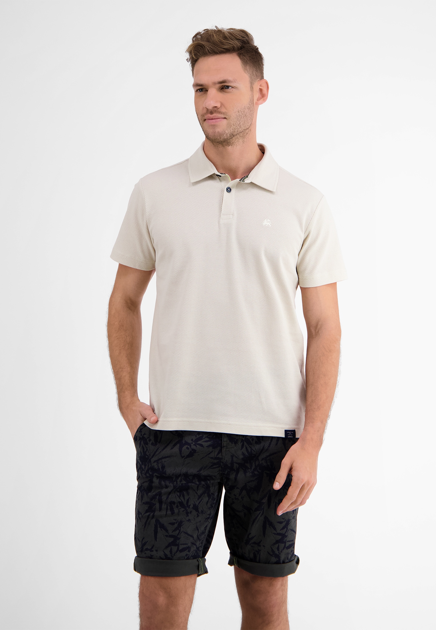 LERROS Poloshirt »LERROS Waffelpiqué-Poloshirt«