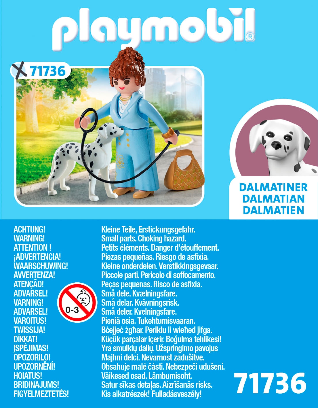 Playmobil® Konstruktions-Spielset »Managerin mit Dalmatiner (71736), Playmobil My Life«