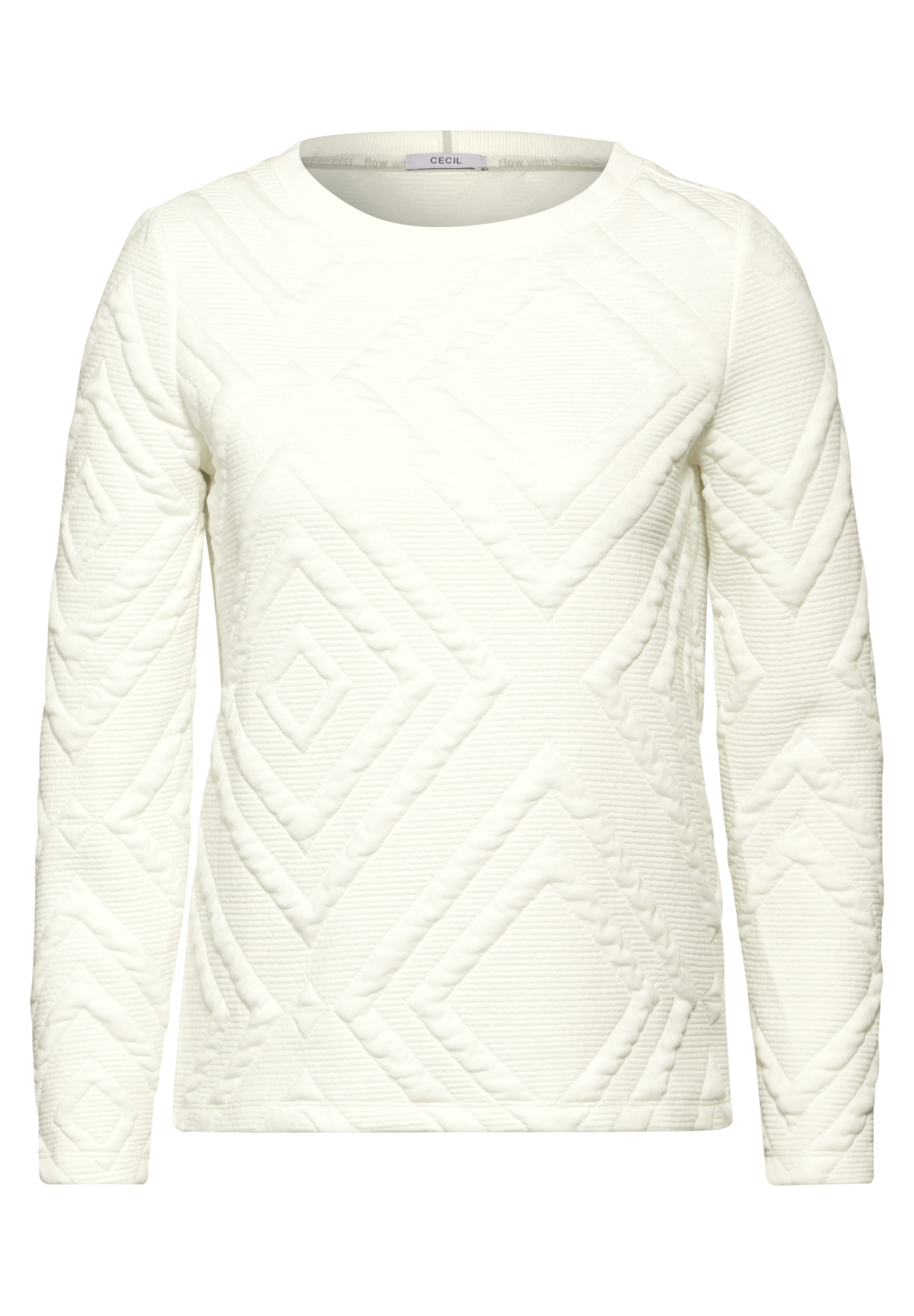Cecil Sweatshirt, mit 3D Strukturmuster