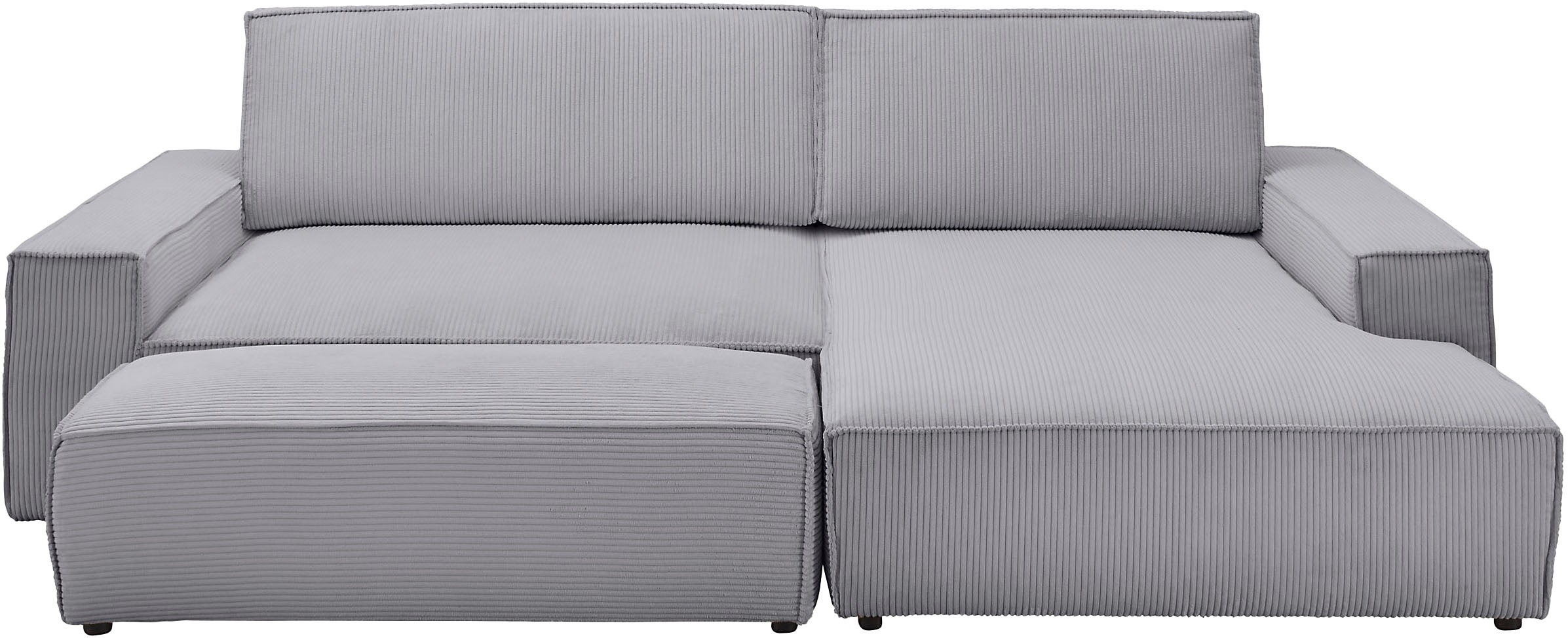 Home affaire Polsterecke »NEU: SHERWOOD XXL tief, L-Form mit Schlaffunktion, Big-Sofa mit Hocker«, (Set, 2 St.), stellbar zum Schlafsofa (Krokodilverbinder), Cord, Leinenoptik