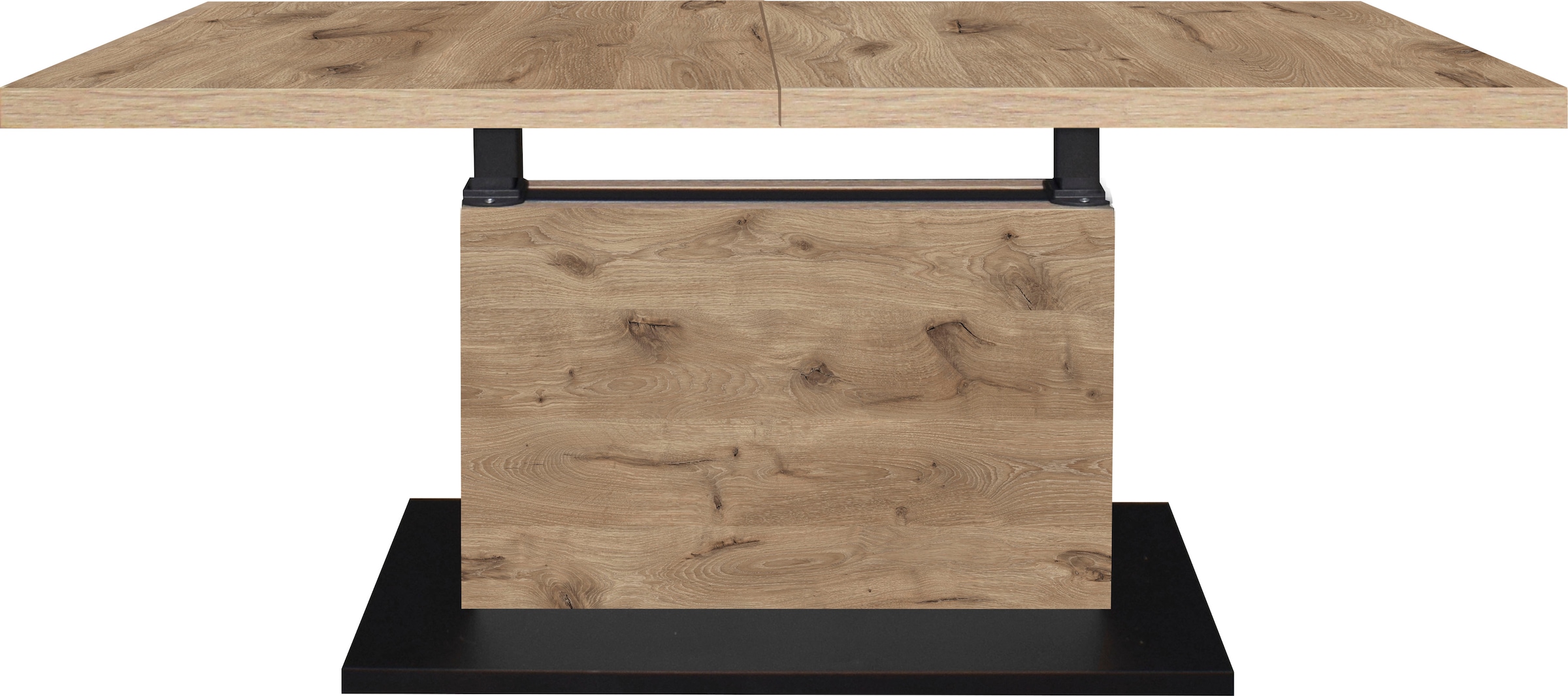 Mäusbacher Couchtisch "Lift Couchtisch" höhenverstellbar 56-75cm, Breite Tischplatte 120-160cm, Metallgestell