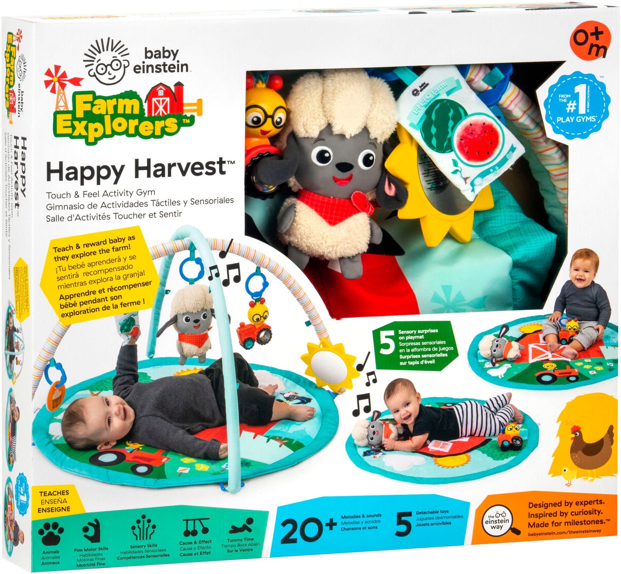 Baby Einstein Spielbogen »Happy Harvest Touch & Feel Activity Gym« mit Soundeffekt