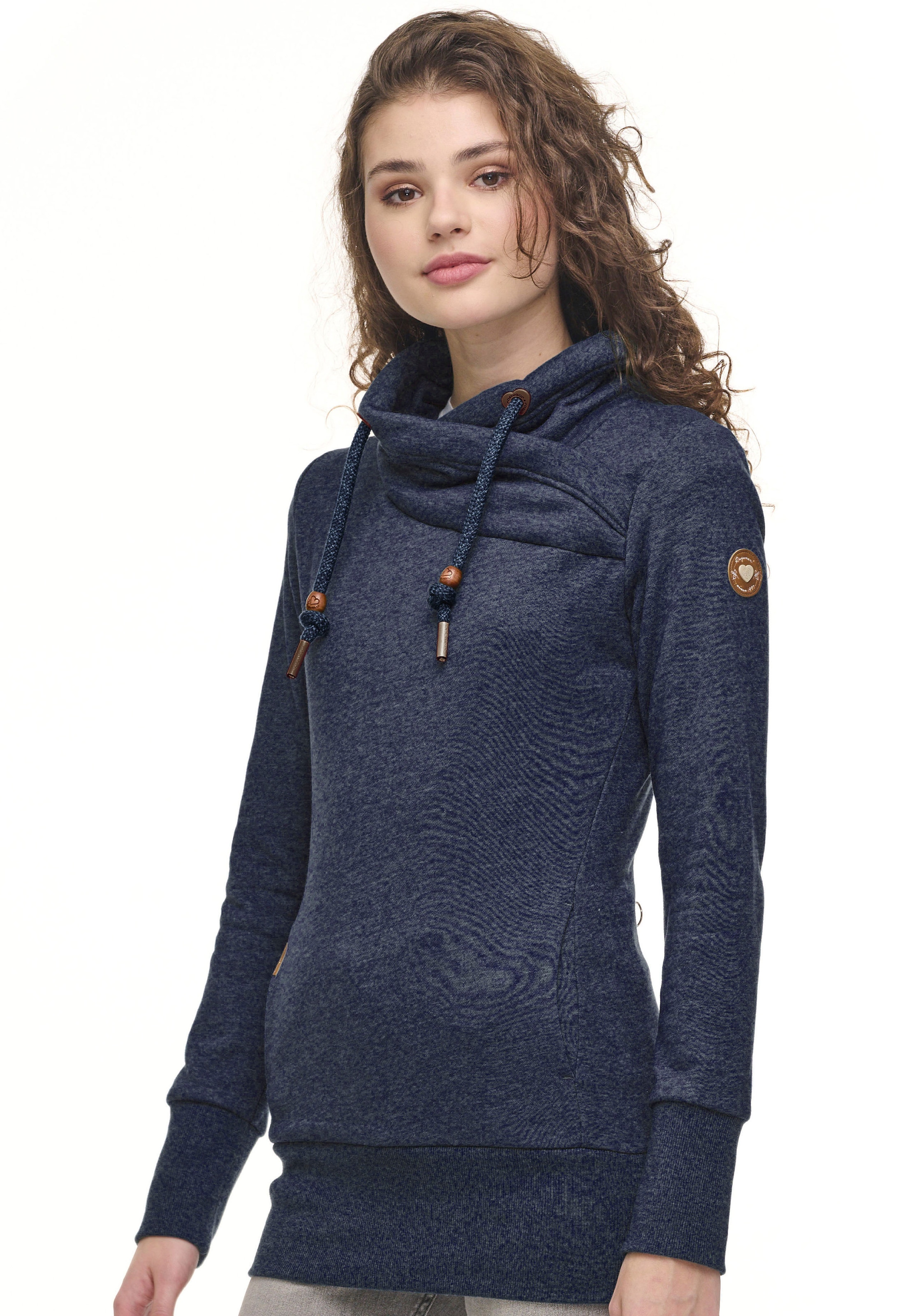 Ragwear Sweater »NESKA O«, mit asymetrischem Schalkragen
