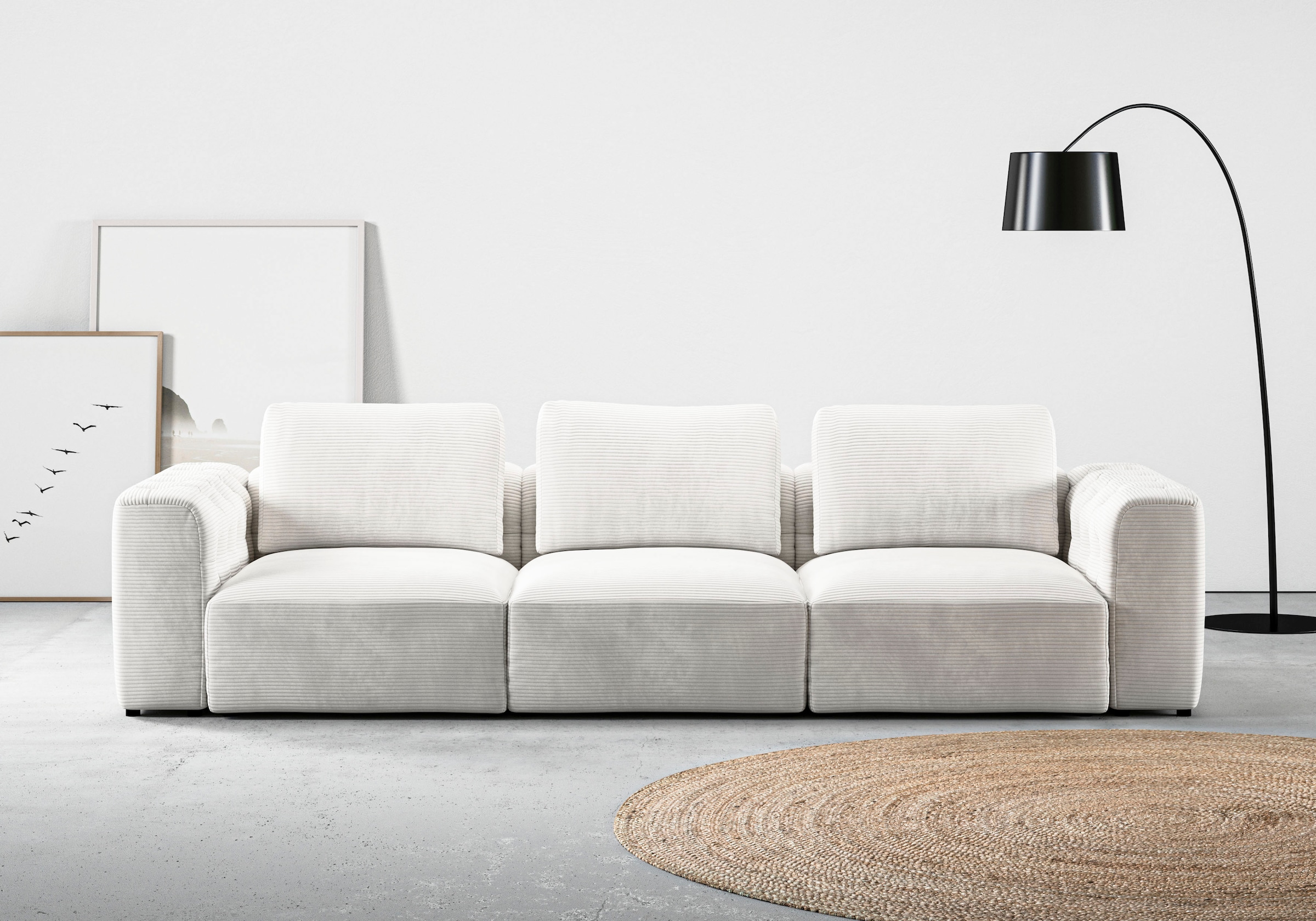 RAUM.ID 3-Sitzer »Cushid«, Modulsofa, bestehend aus 3 Teilen, Breite 300 cm