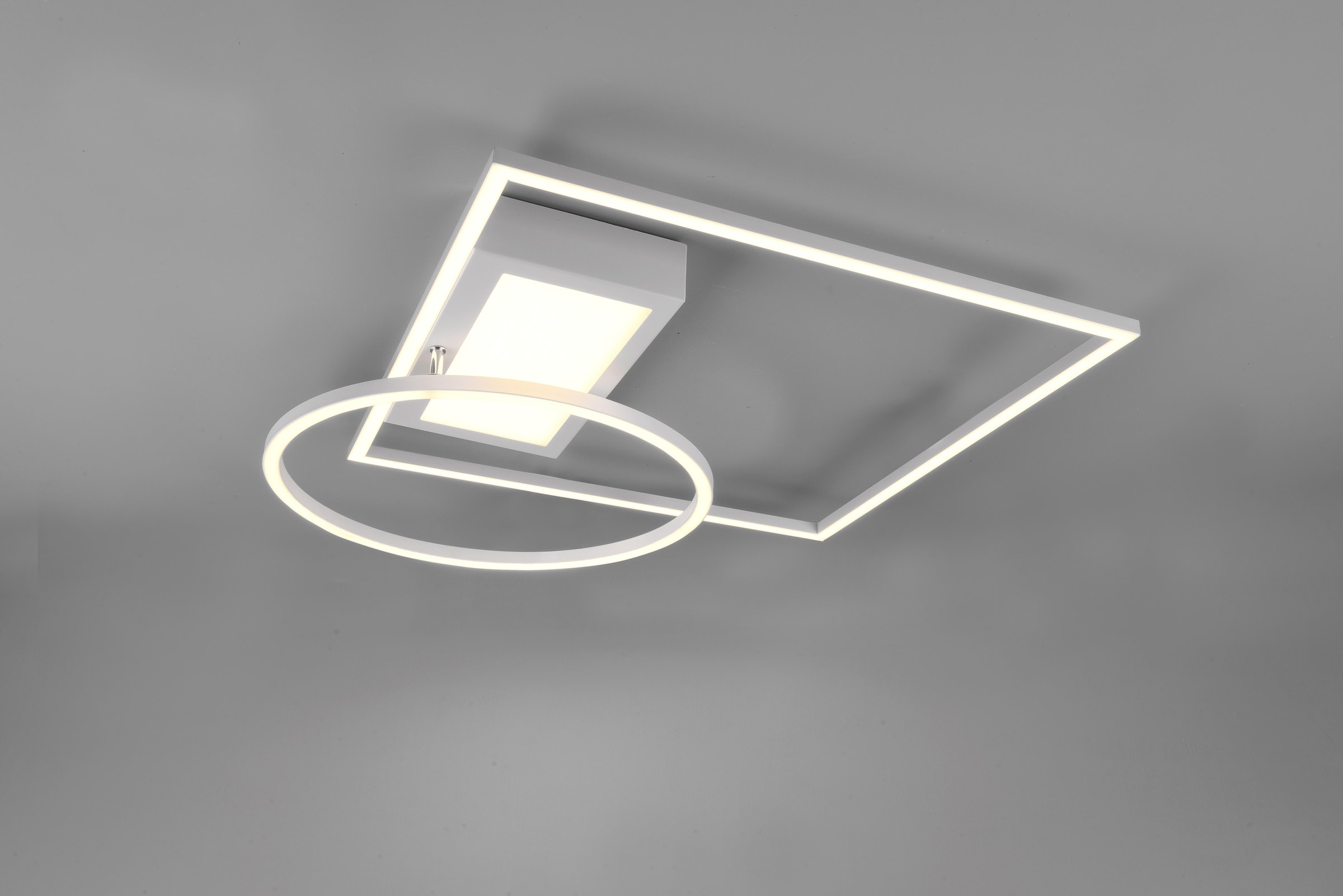 TRIO Leuchten LED Deckenleuchte »Downey«, 1 flammig, Leuchtmittel LED-Modul | LED fest integriert, Lichtfarbe stufenlos einstellbar, Memory Funktion, intgrierter Dimmer