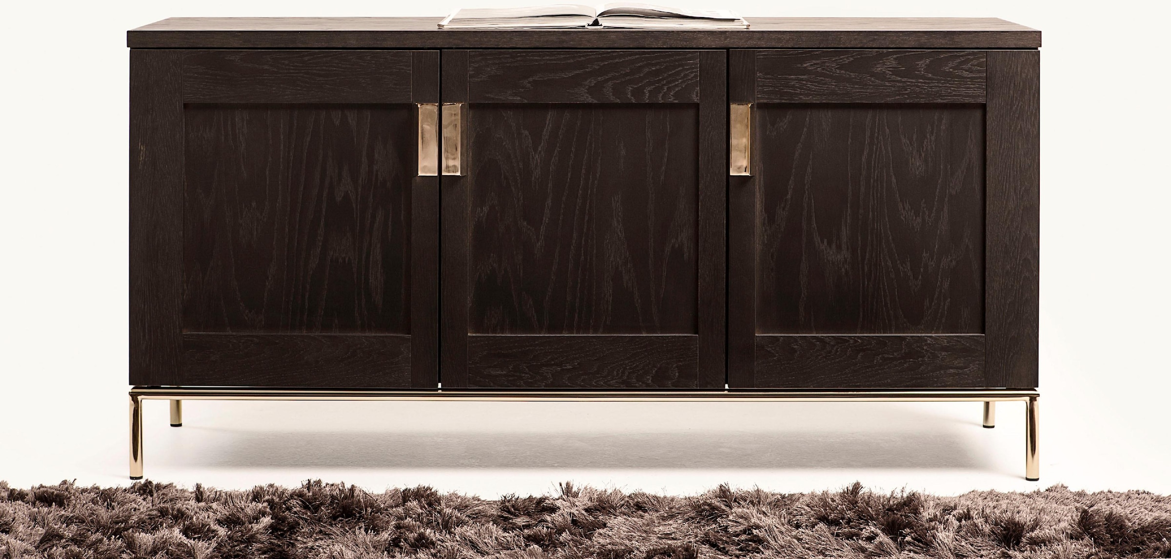 Woodman Sideboard »Parlan«, mit drei Holztüren und Anschlagdämpfern, Soft-Close, Breite 150 cm