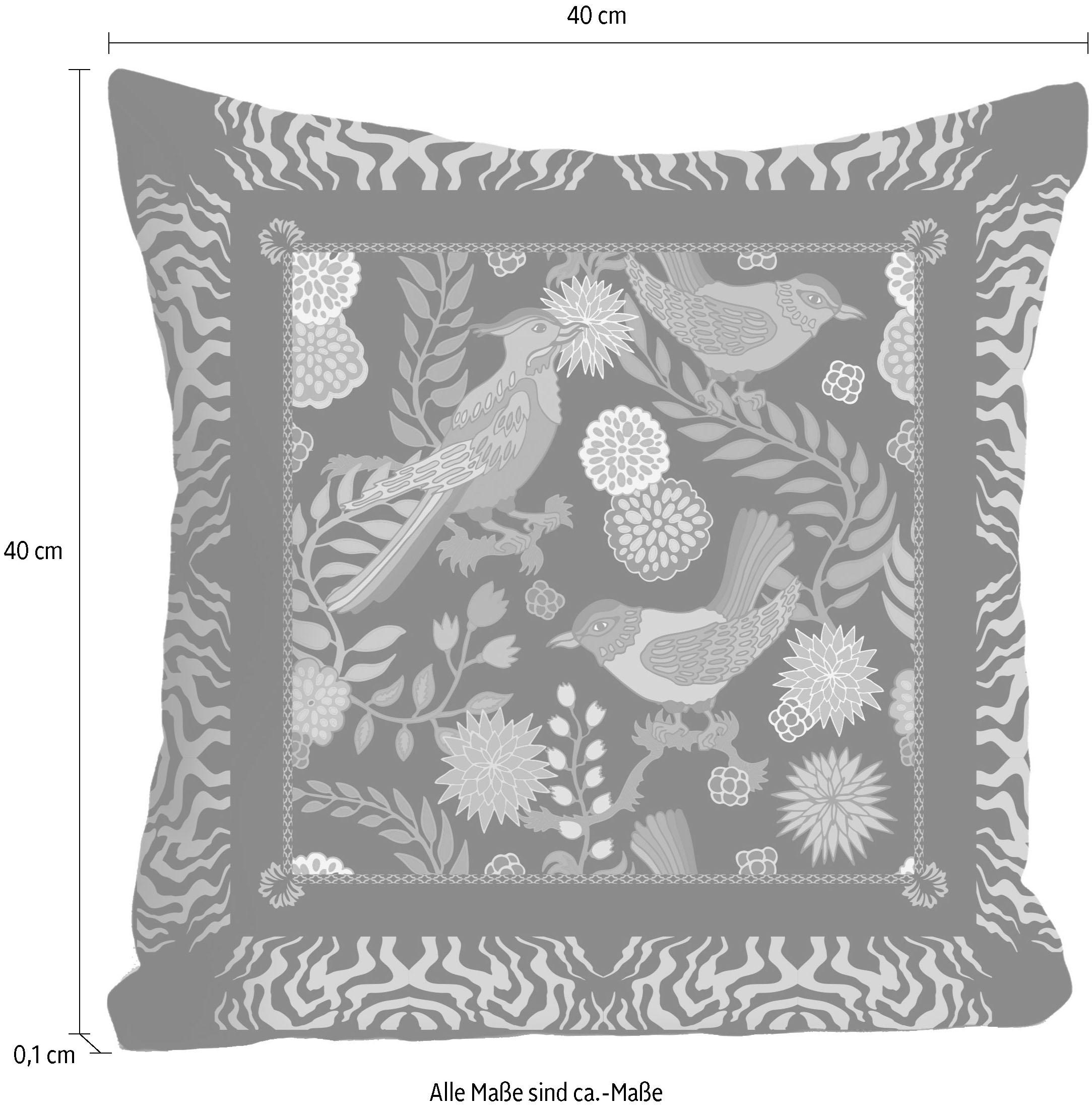 queence Dekokissen »Vögel« Kissenhülle ohne Füllung, 1 Stück