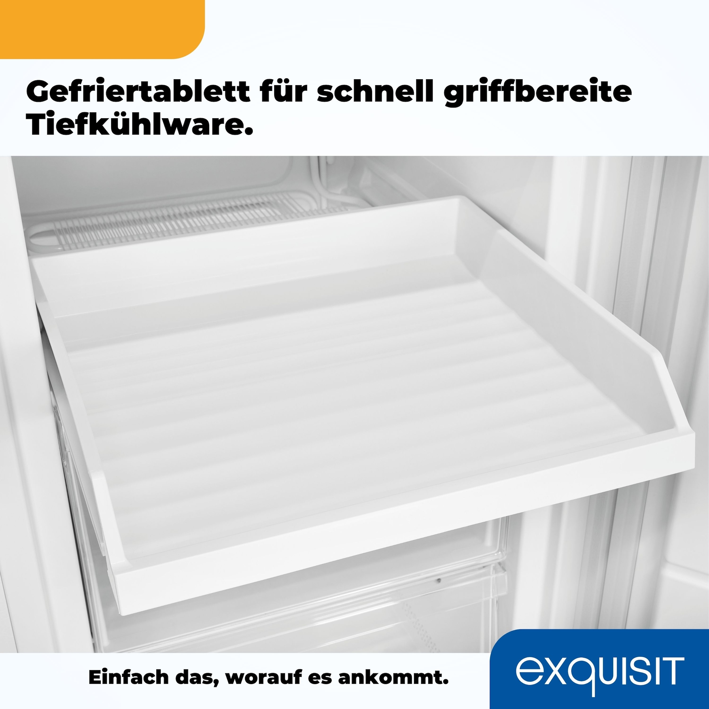 exquisit Gefrierschrank »GS230-H-010E«, 143,4 cm hoch, 55 cm breit