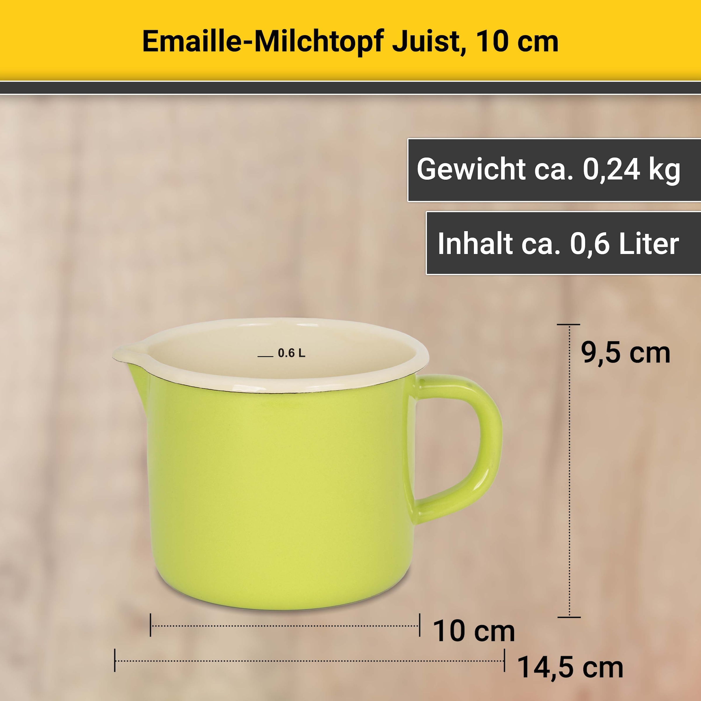 Krüger Milchtopf »Juist« 1 Stk. tlg. Emaille