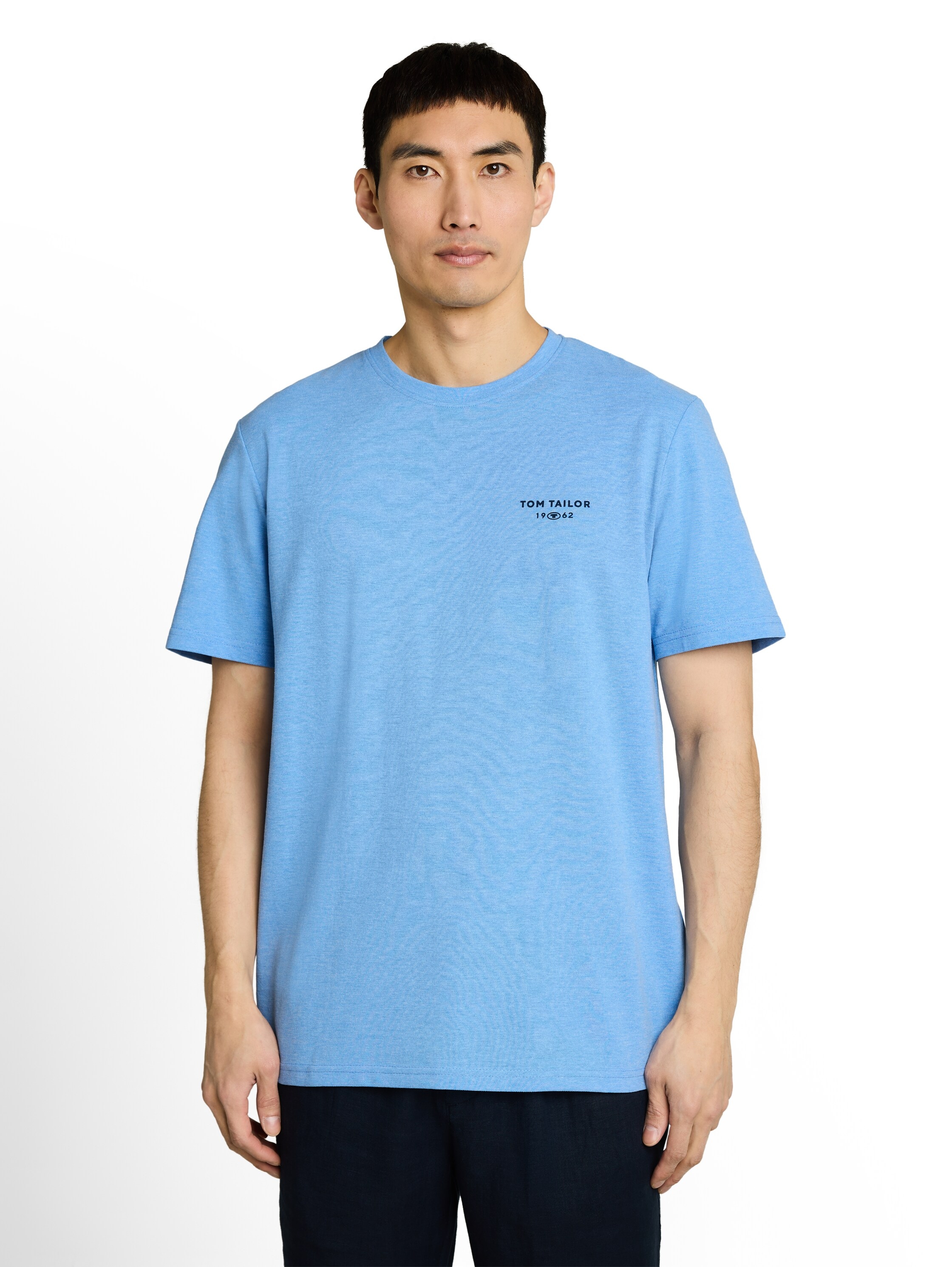 TOM TAILOR Kurzarmshirt Sommershirt mit kleinem Logo-Print