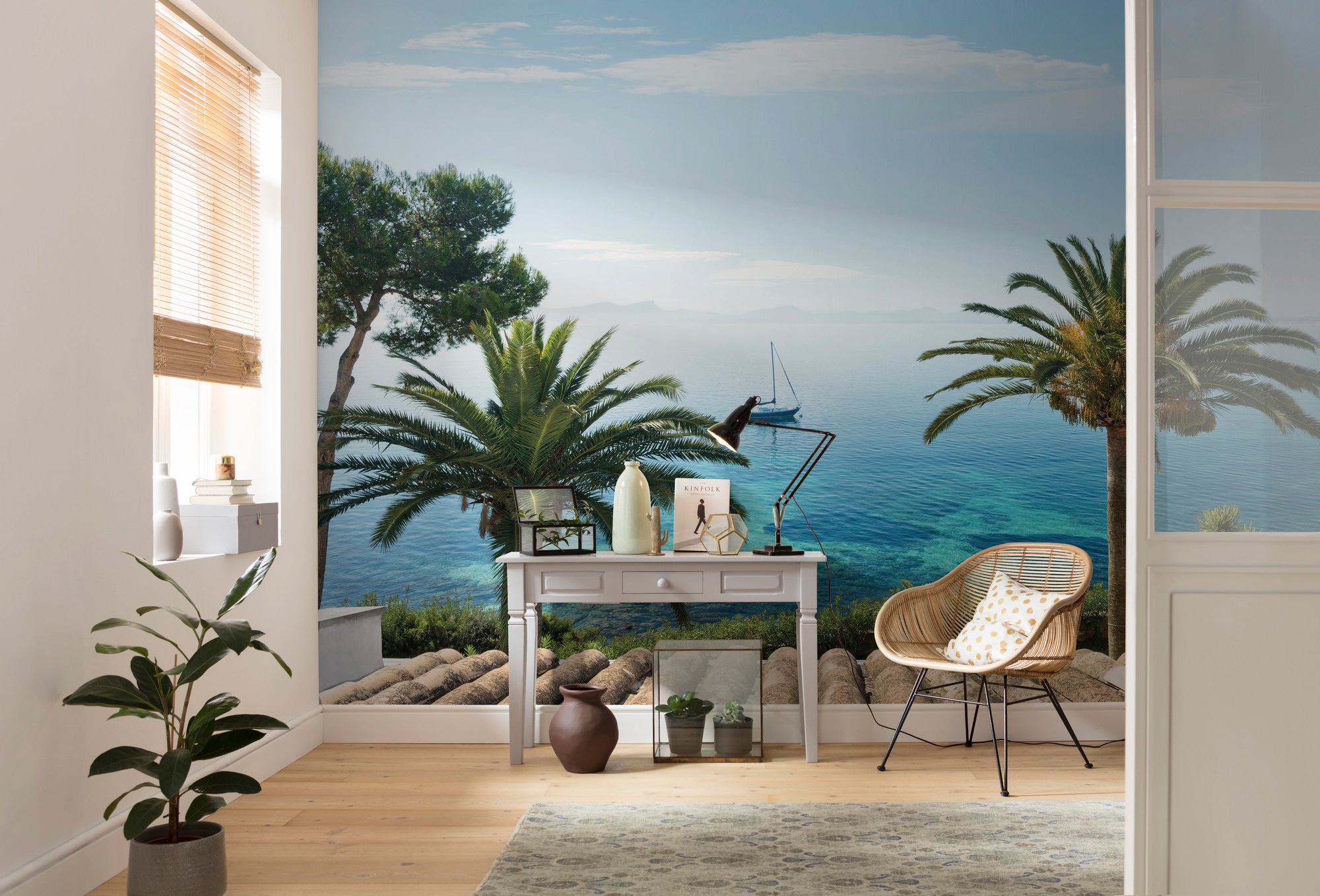 Komar Vliestapete »Digitaldruck Vlies - Paradise View - Größe 450 x 280 cm«, bedruckt, Wohnzimmer, Schlafzimmer