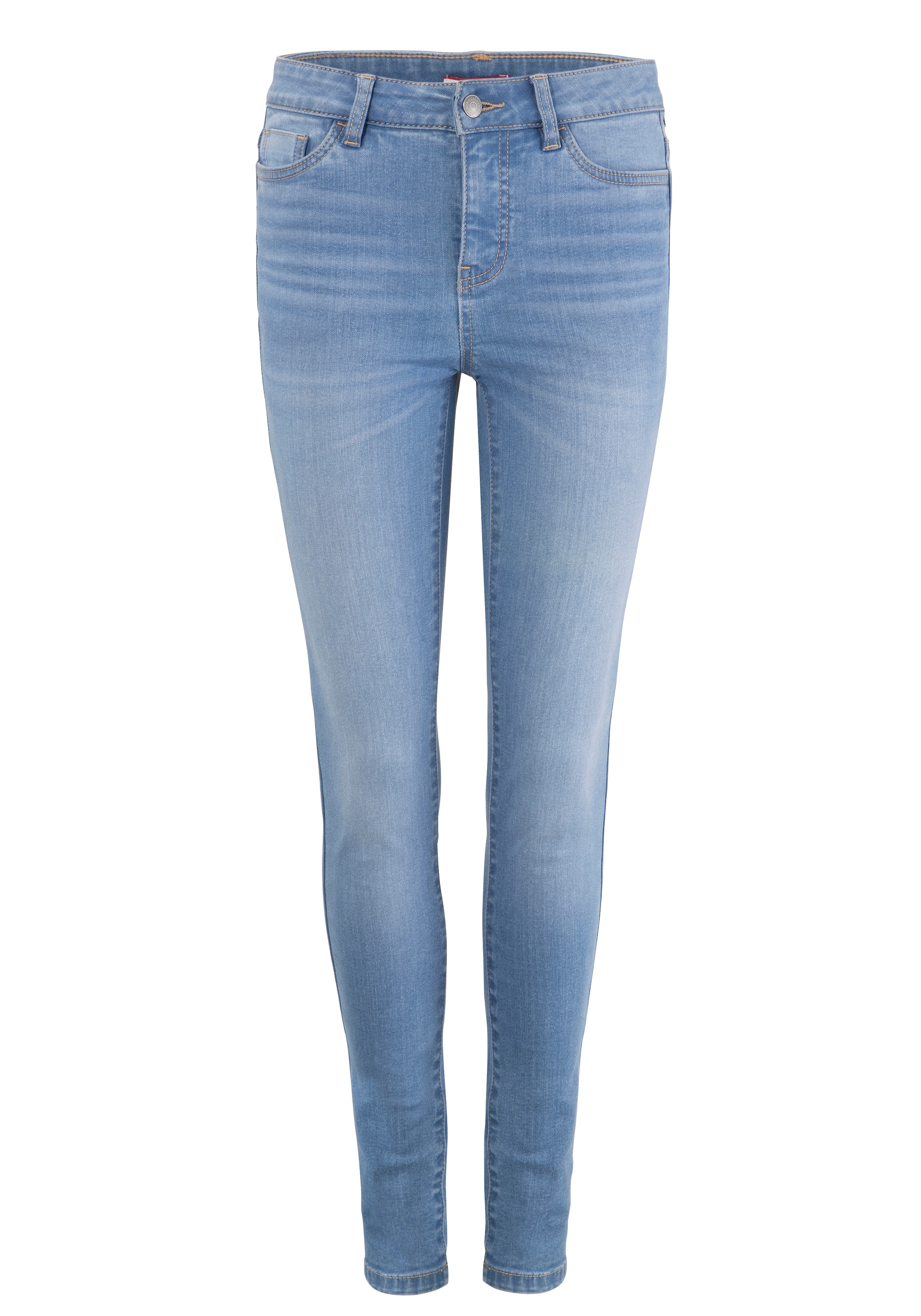 KangaROOS 5-Pocket-Jeans »SUPER SKINNY HIGH RISE«, mit used-Effekt