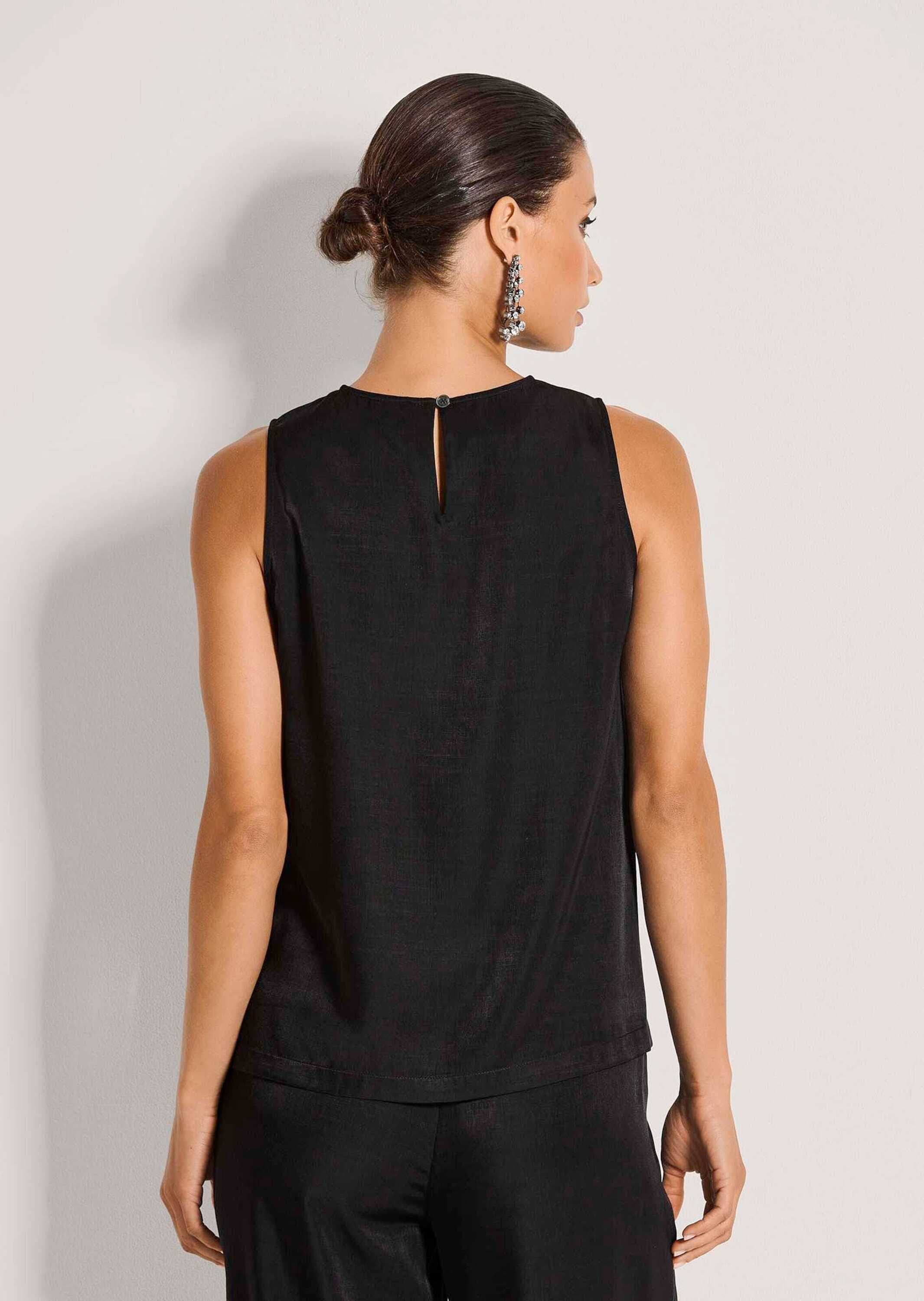 MADELEINE Blusentop »Blusentop Elegantes Businesstop mit Rundhals«