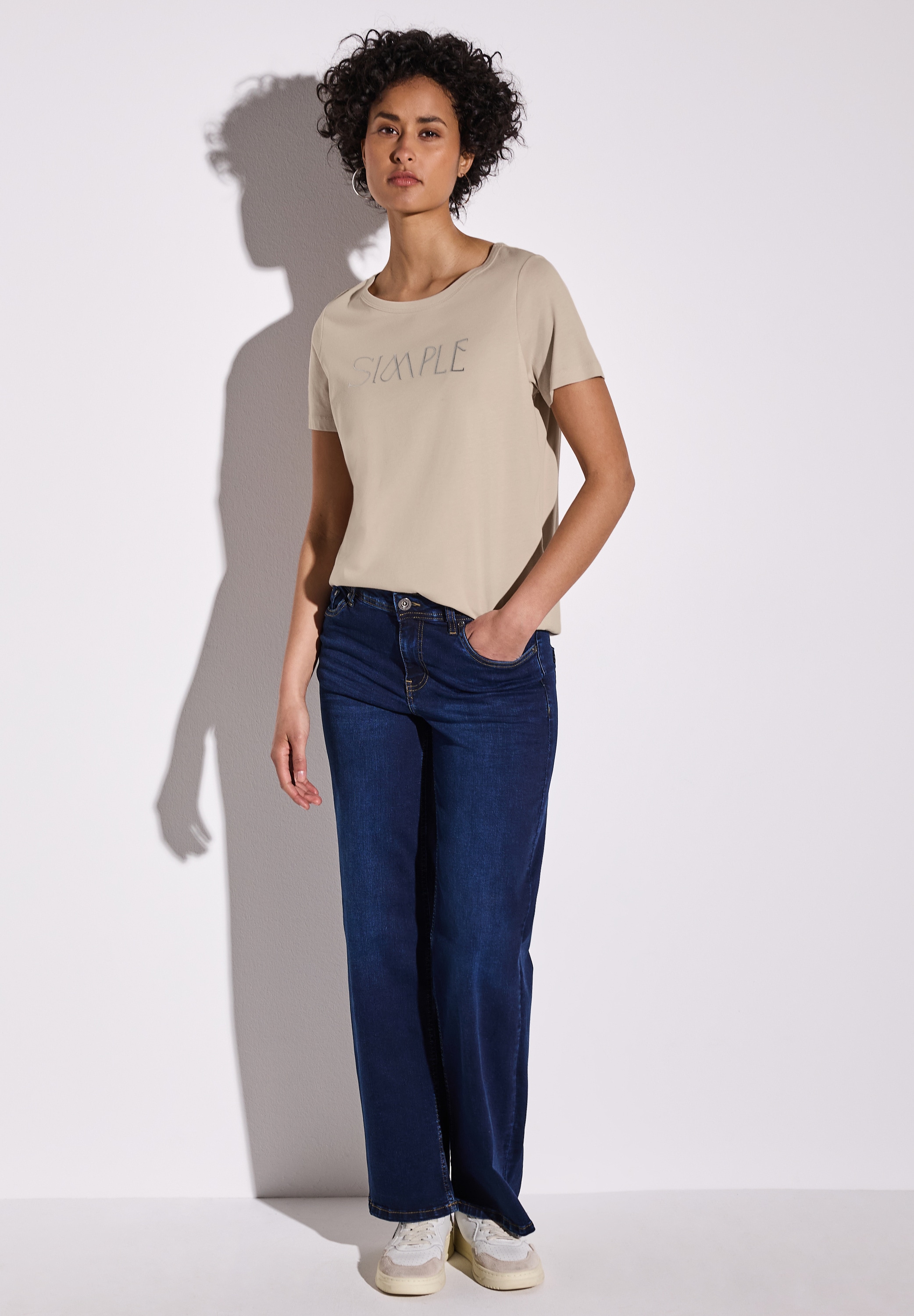 STREET ONE T-Shirt, mit Wording-Print