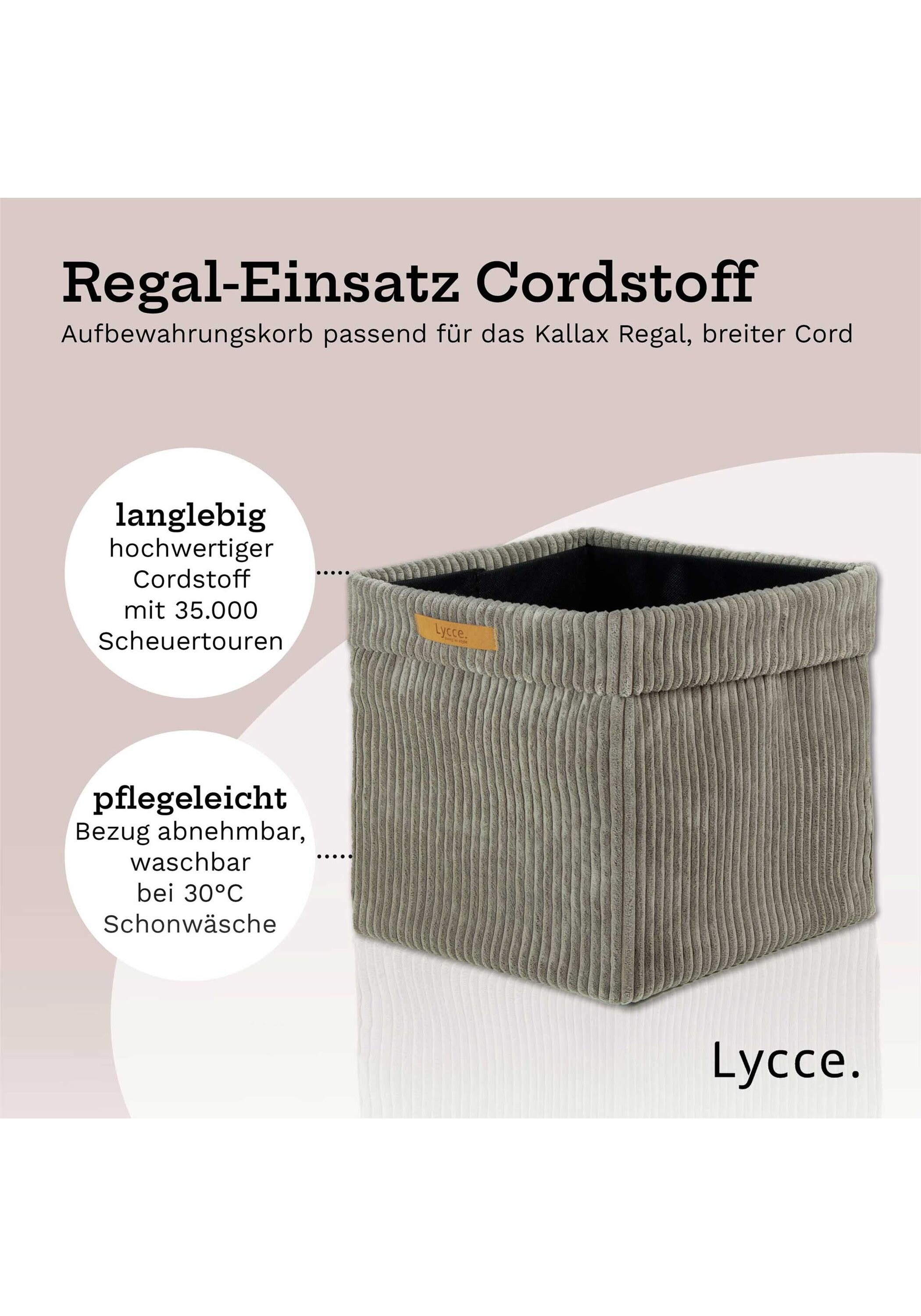 Lycce Aufbewahrungsbox »Aufbewahrungskorb Faltbare Aufbewahrungsbox Cord 2P 2er Pack«