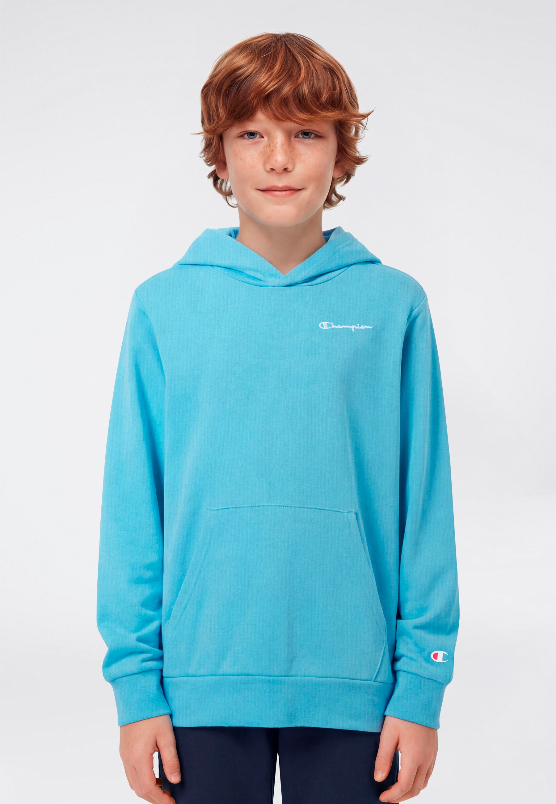 Champion Kapuzensweatshirt »ICONS CONTRAST Terry Hoodie«, für Kinder, sportlicher Stil, mit Kapuze
