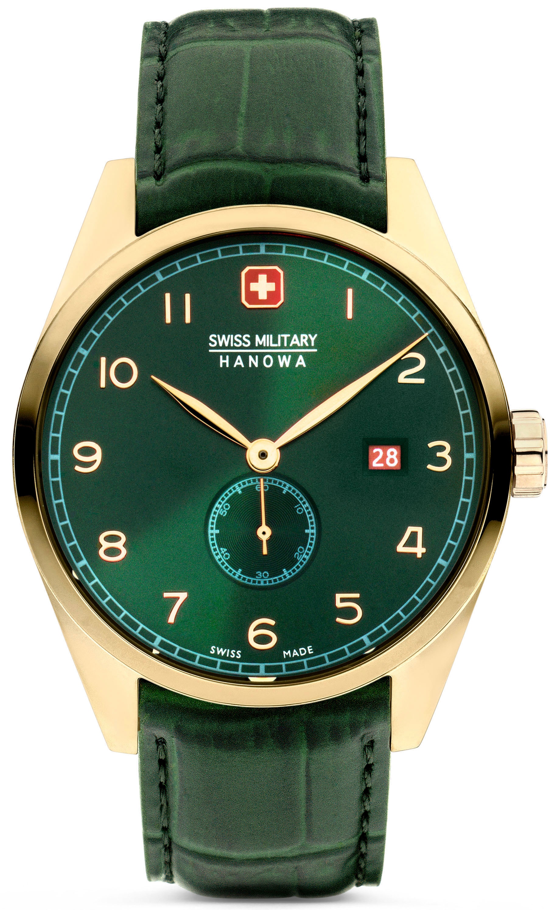 Swiss Military Hanowa Quarzuhr »LYNX, SMWGB0000710«, Armbanduhr, Herrenuhr, Schweizer Uhr, Swiss Made, Datum, Saphirglas