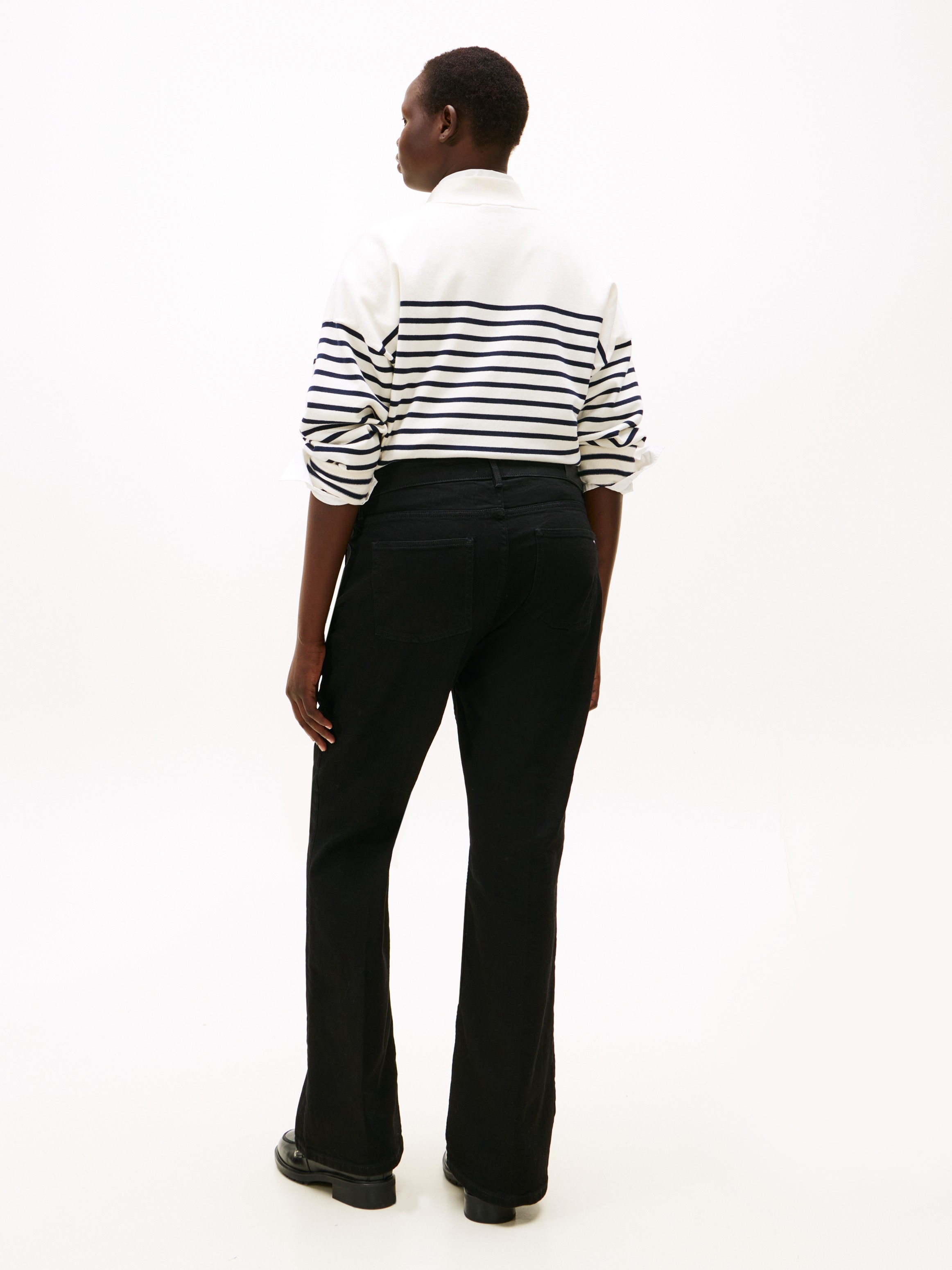Tommy Hilfiger Curve Bootcut-Jeans »CRV DNM BLACK BOOTCUT HW«, in großen Größen