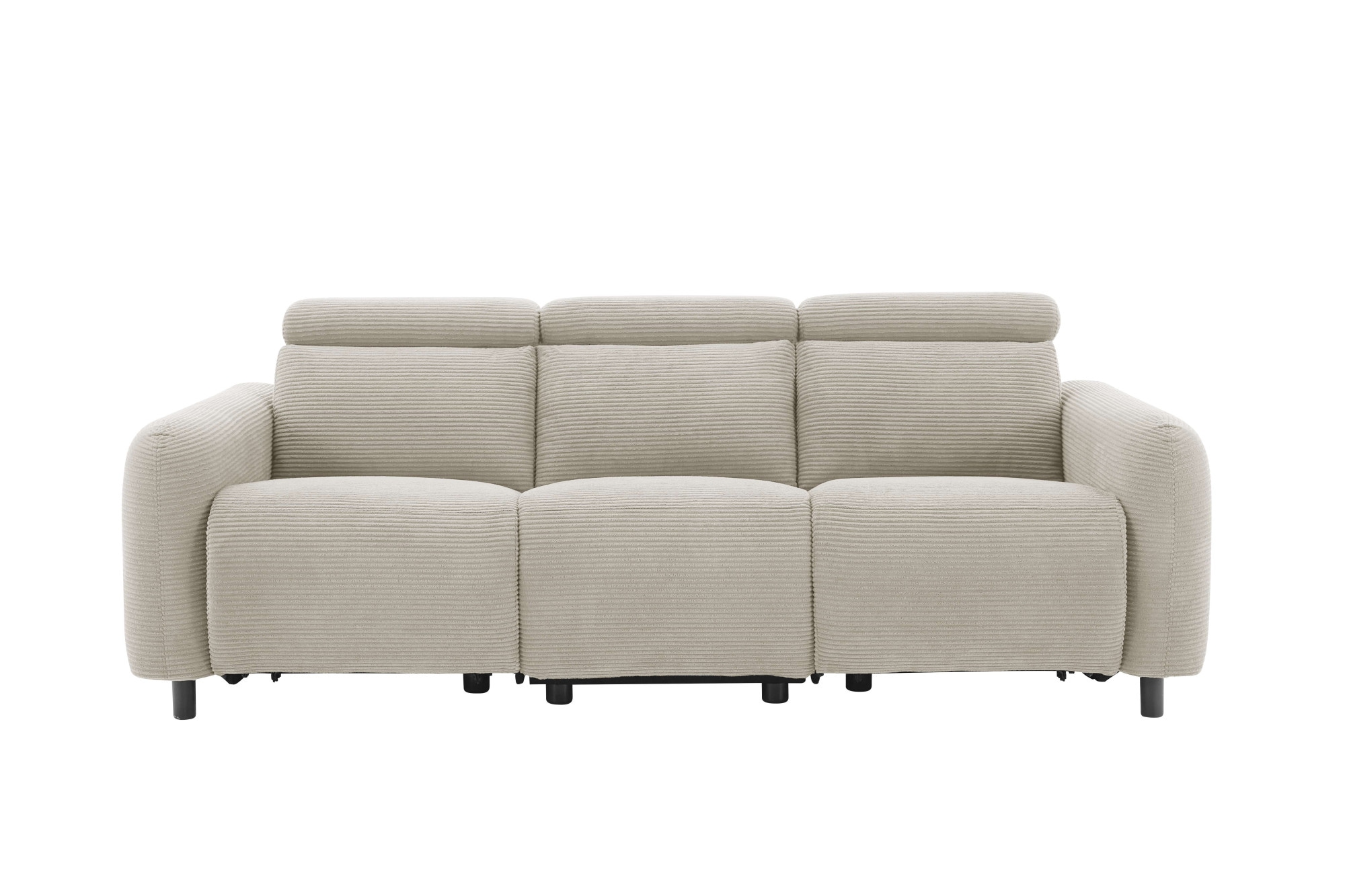 Home affaire 3-Sitzer »SKAANE Struktur-Sofa, 229 cm, manuelle-u. elektrische Relaxfunktion«, Relax-Funktion in 2 Sitzen, Kopfteilverstellung, Federkernpolsterung