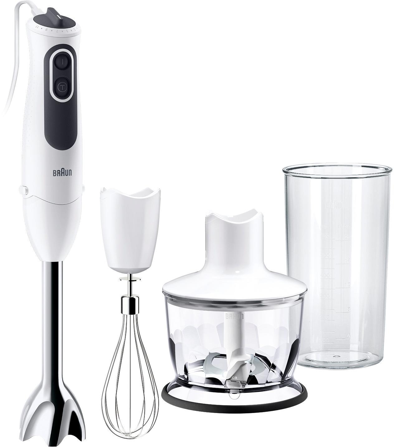 mit 3135 500 ml Stabmixer Jahren Mixbecher XXL Zerkleinerer 3 Sauce 3«, Braun 750 W, mit Schneebesen, WH ml und 600 MultiQuick »MQ Garantie